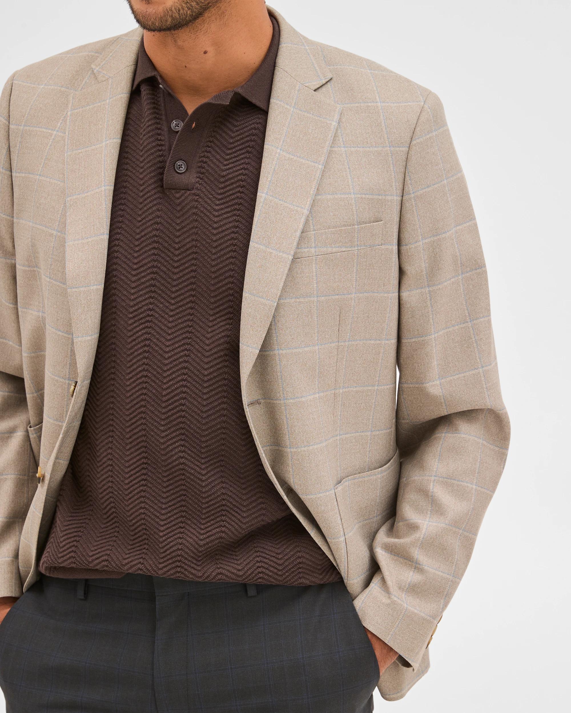 6 Preview Textured Blazer SAND, 6 of 7