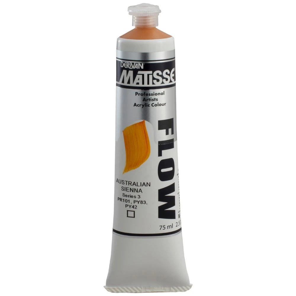 1 Derivan Matisse Flow Paint 75mL Australian Sienna S3, 1 of 2