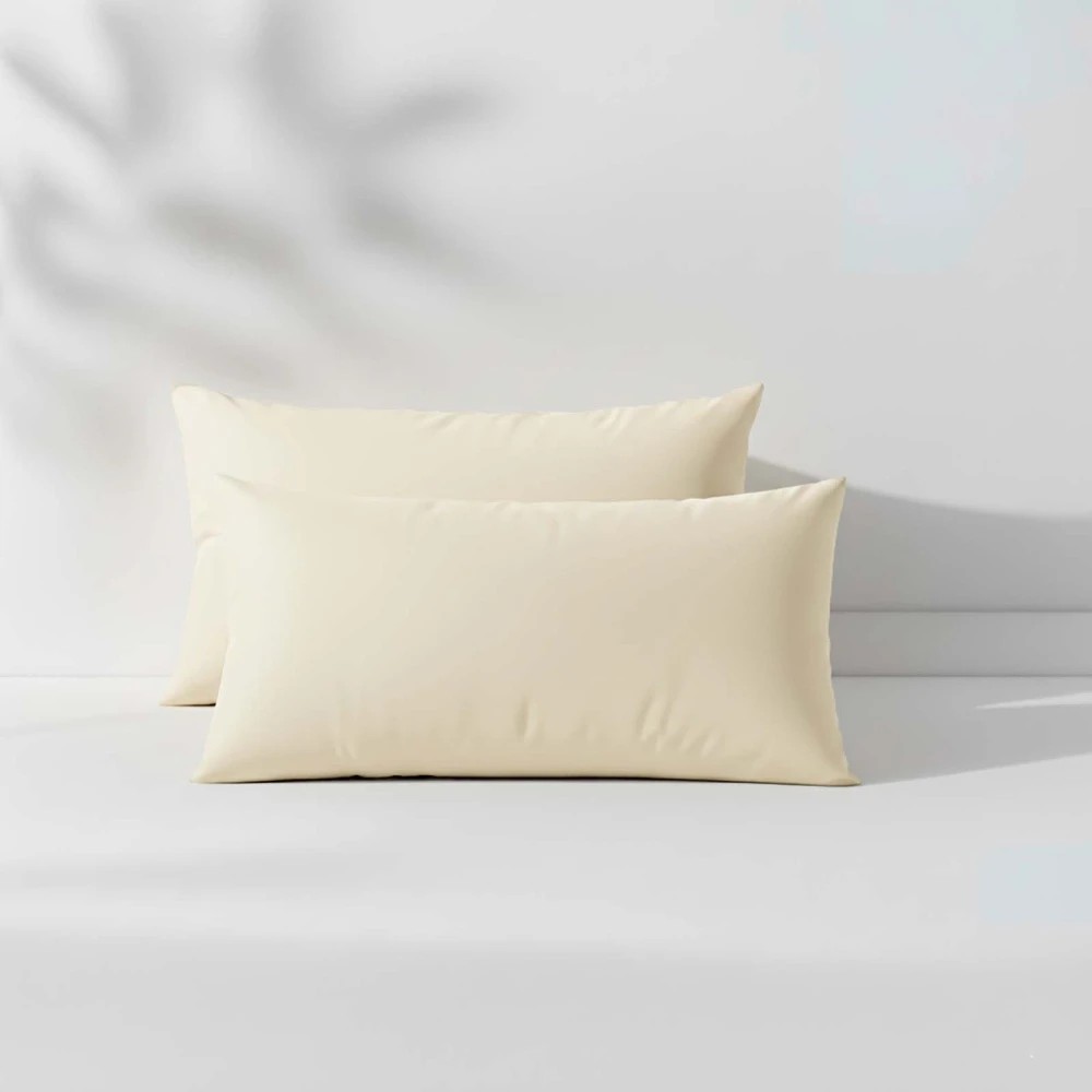 6 KG Linen 400TC Egyptian Cotton Sheet Set With Pillowcases Long-Staple Sateen - Split King Bed - Beige, 6 of 6