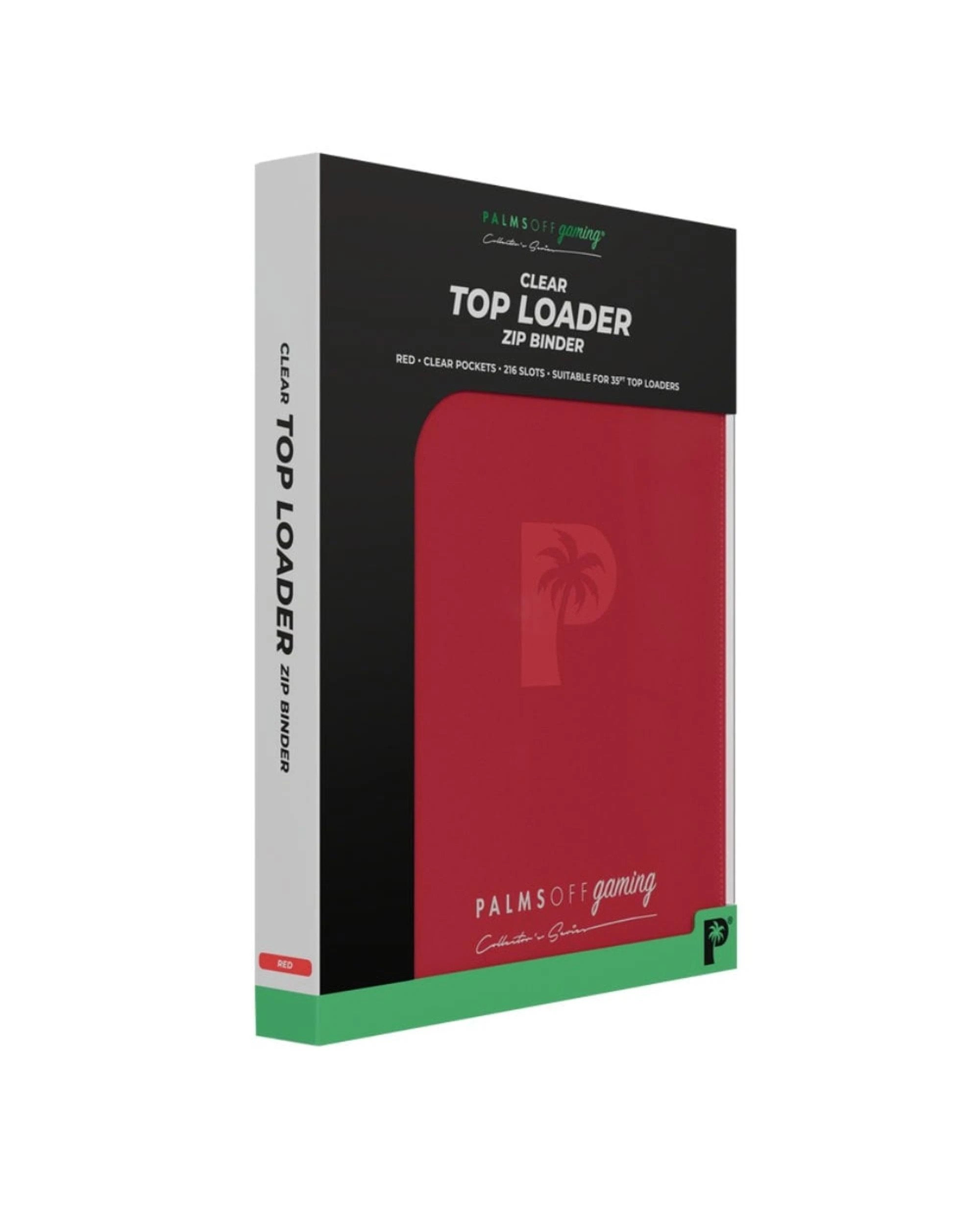 8 Palms Off Gaming Collector's Series Top Loader 9 Pocket Zip Binder - Red, 8 of 8