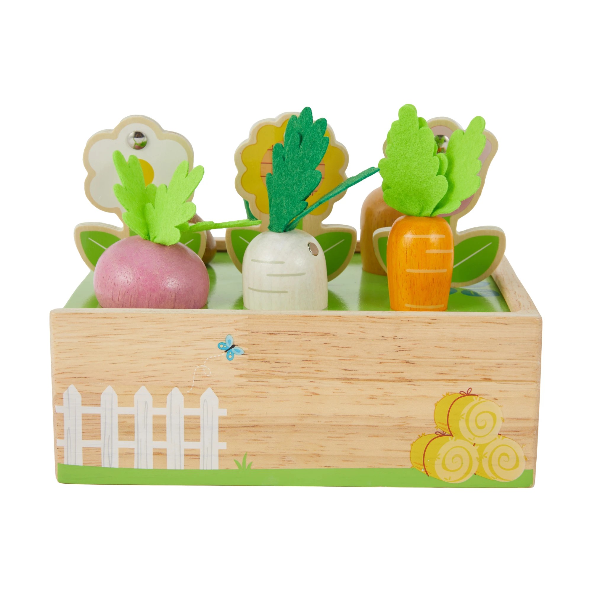 5 12 Piece Wooden Gardening Shape Sorter Playset, 5 of 10