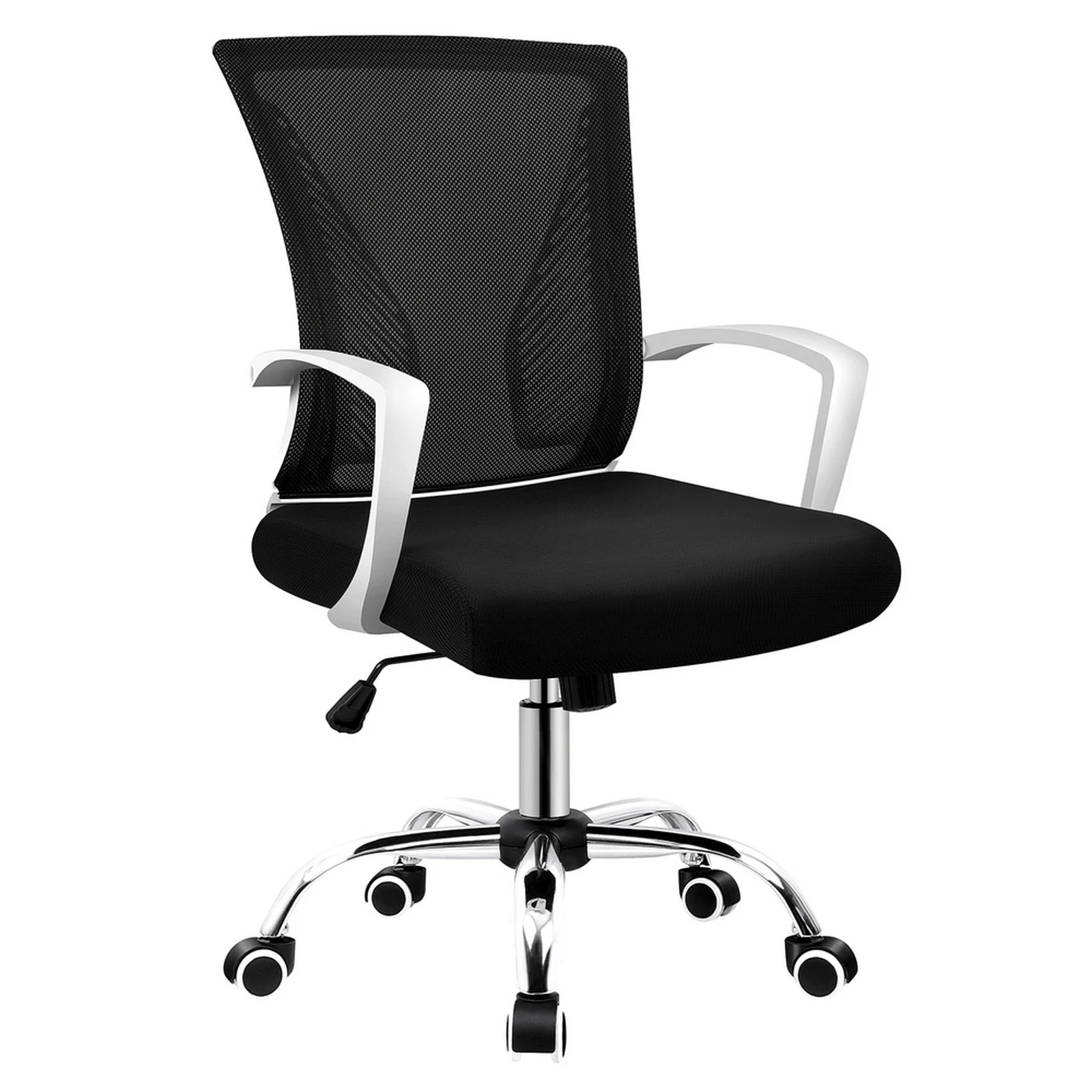 1 Alfordson Mesh Office Chair Executive Fabric Seat Gaming Racing Tilt Computer - Black, 1 of 10