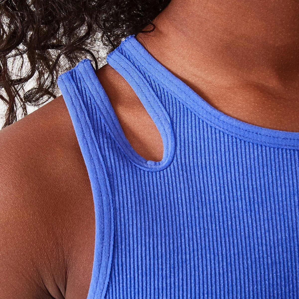 5 Active Kids Seam Free Tank Delft Blue, 5 of 10