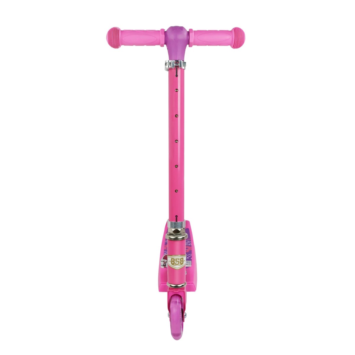 5 858 Light Up Folding Scooter - Pink, 5 of 10
