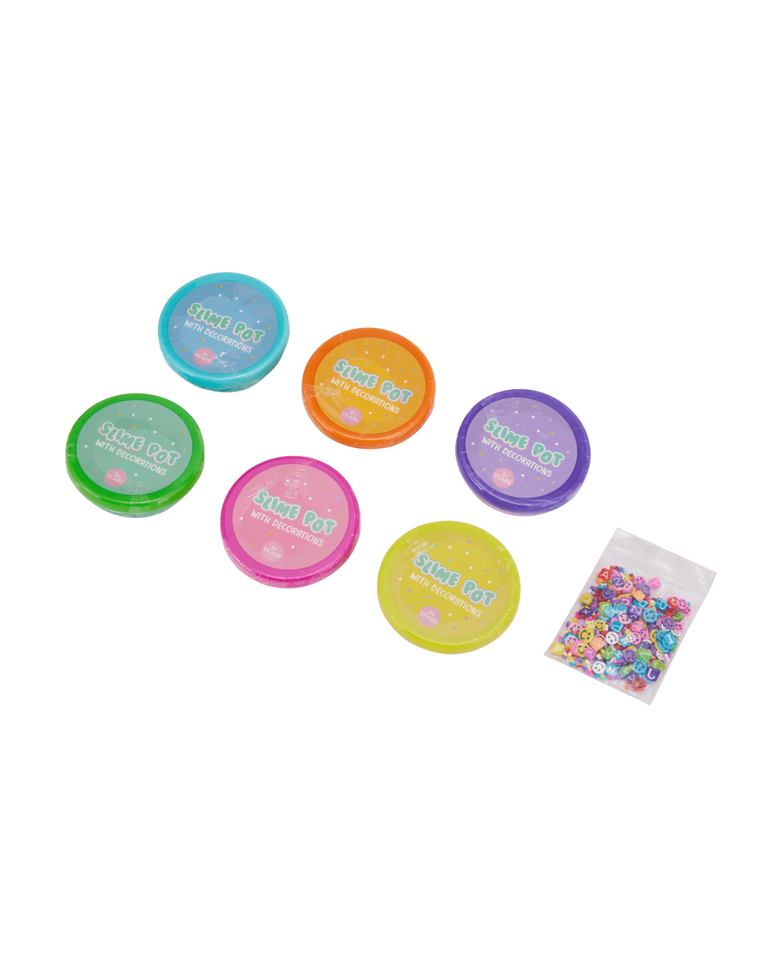 3 6 Pack Slime Pots with Decorations, 3 of 9