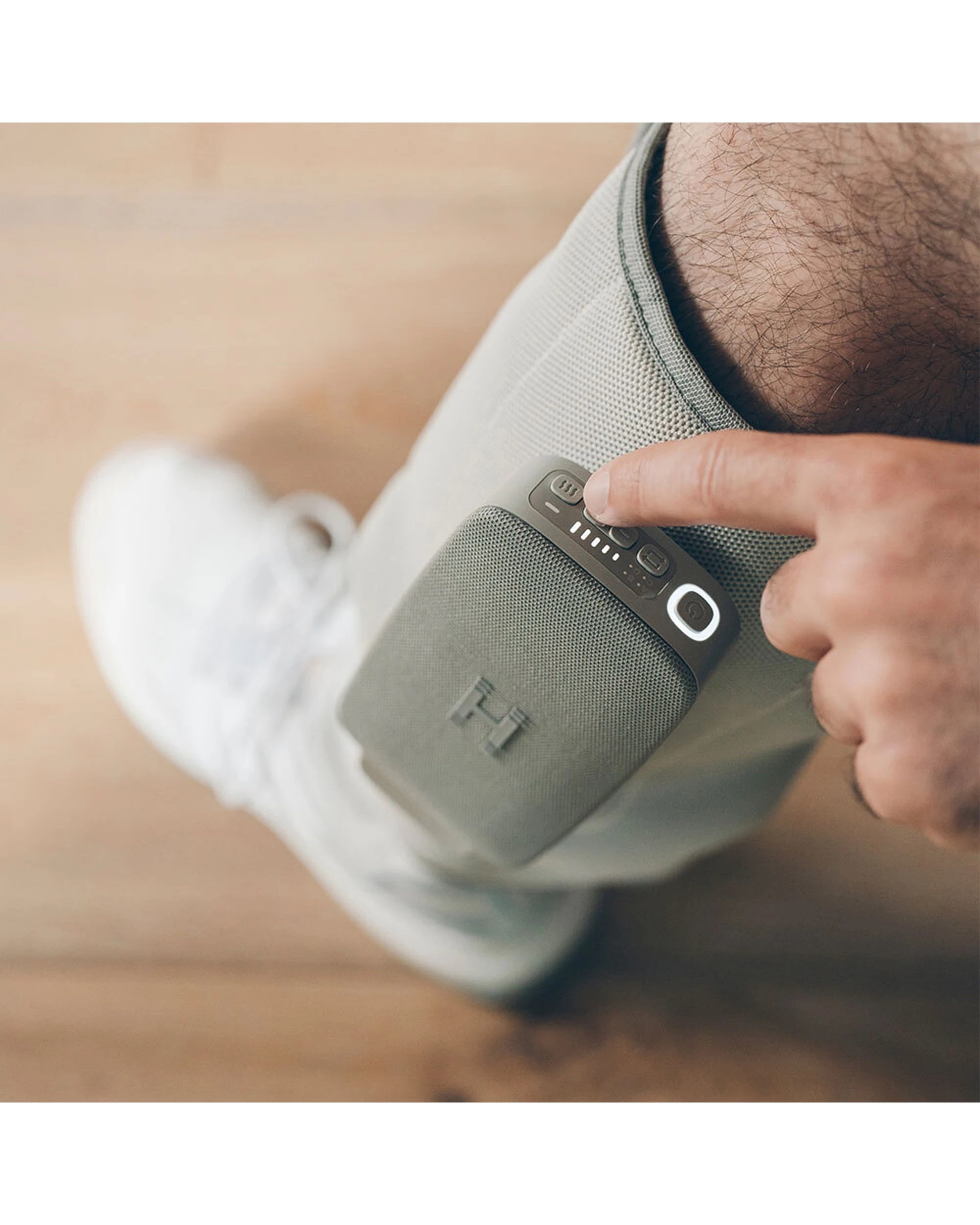 3 Homedics Modulair Calf Compression Wrap Soothing Sleeve & Controller For Recovery - Grey, 3 of 4