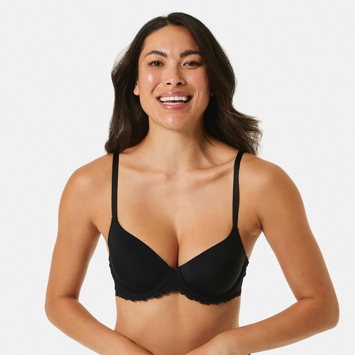 1 Lace Wing T-shirt Bra BLACK, 1 of 5