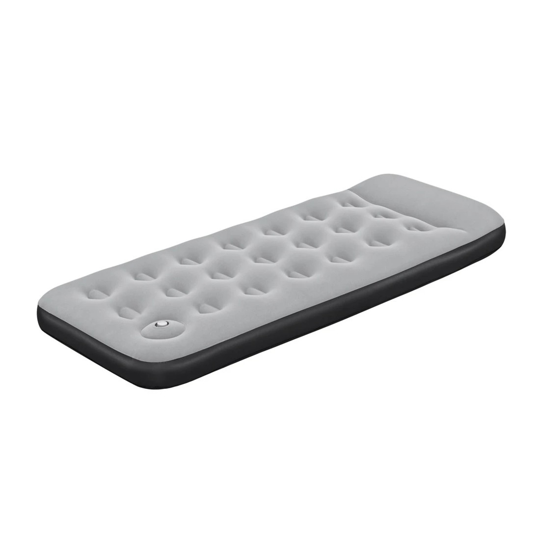 2 Air Mattress with Built-in Foot Pump - Single Bed, Grey, 2 of 3