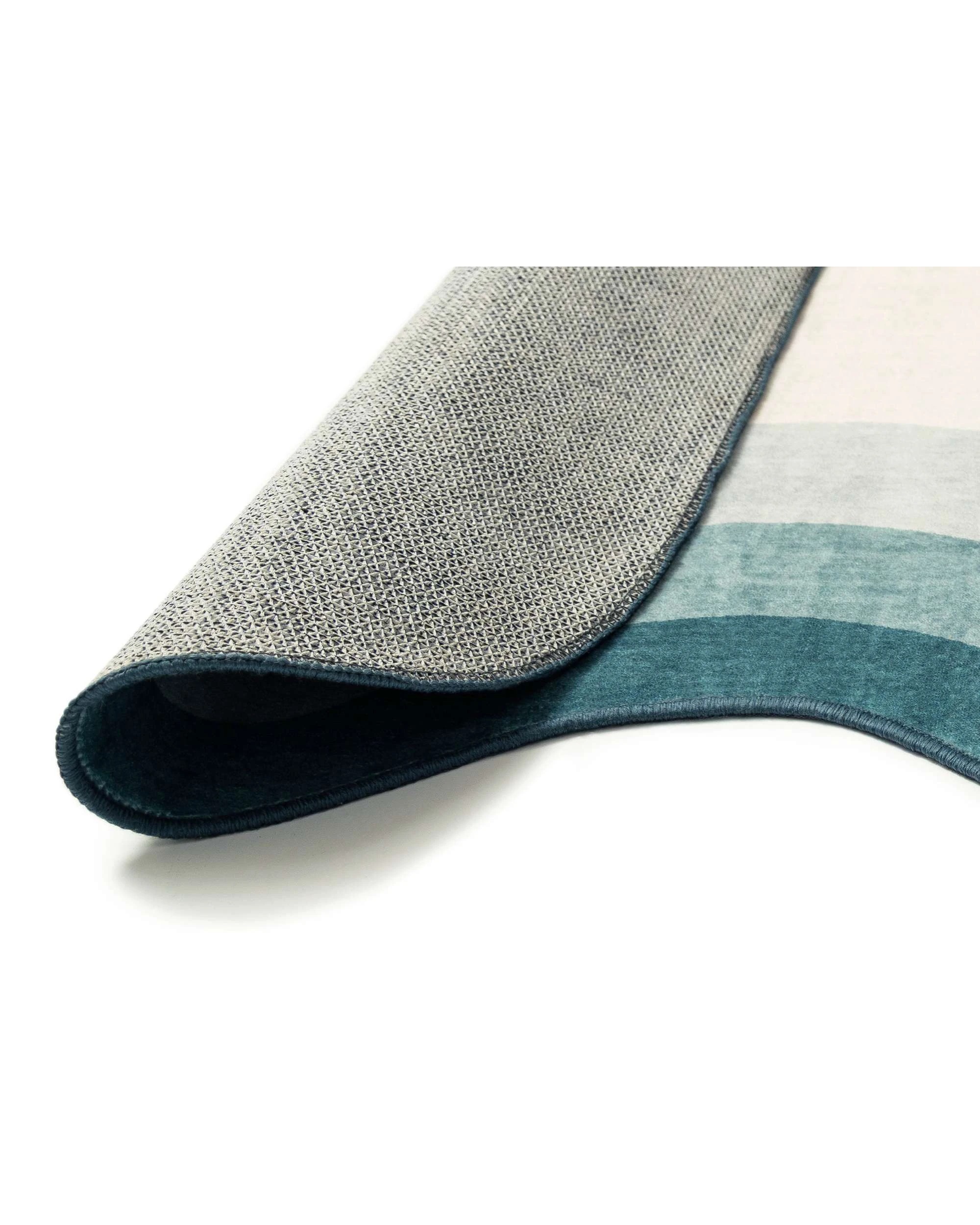 5 Loopsie Salamanca Tonal Scalloped Washable Rug-370cm x 270cm - Green, 5 of 8