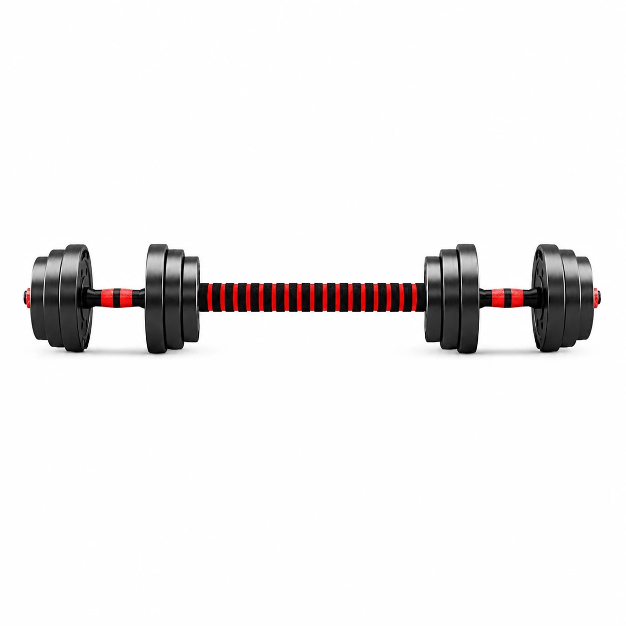 1 Fitness Master 30kg Adjustable Dumbbell Set Barbell Home Gym Workout, 1 of 9