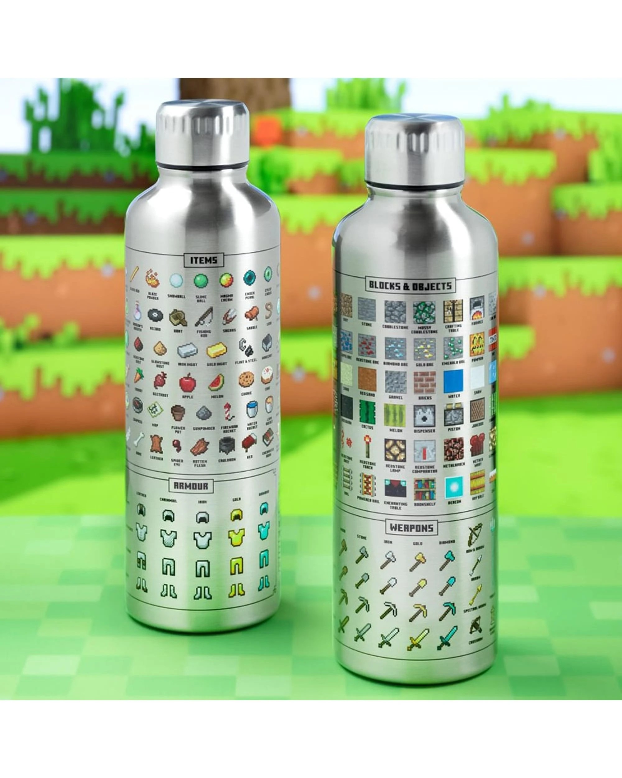 3 Paladone Minecraft Metal Water Bottle, 3 of 3