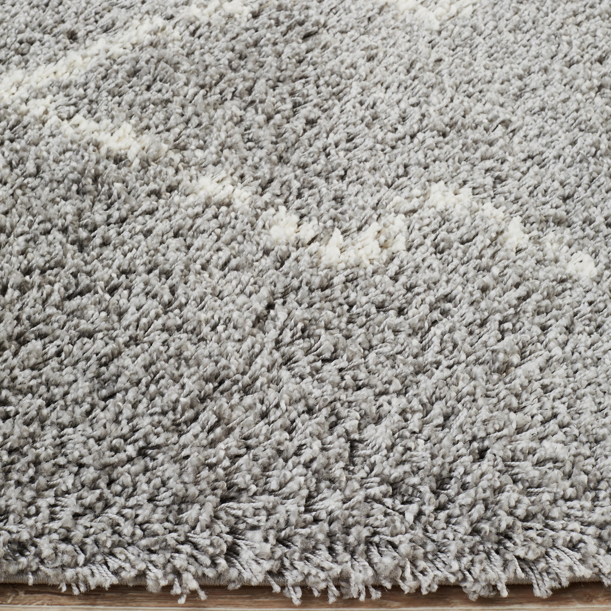5 Common Ground Rugs Amber 44 230x160cm - Medium Shag Rug - Silver, 5 of 7