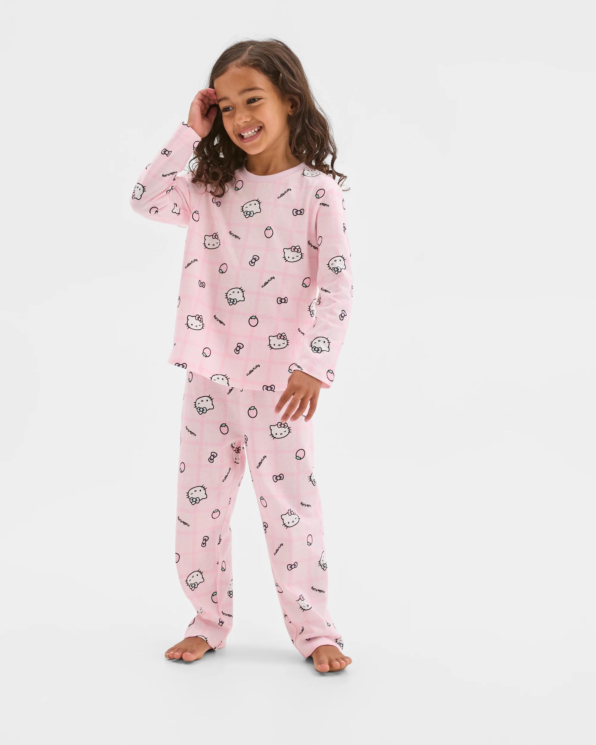 3 Hello Kitty Australian Cotton 2 Pack Younger Girls Pyjama Set HELLO KITTY, 3 of 9