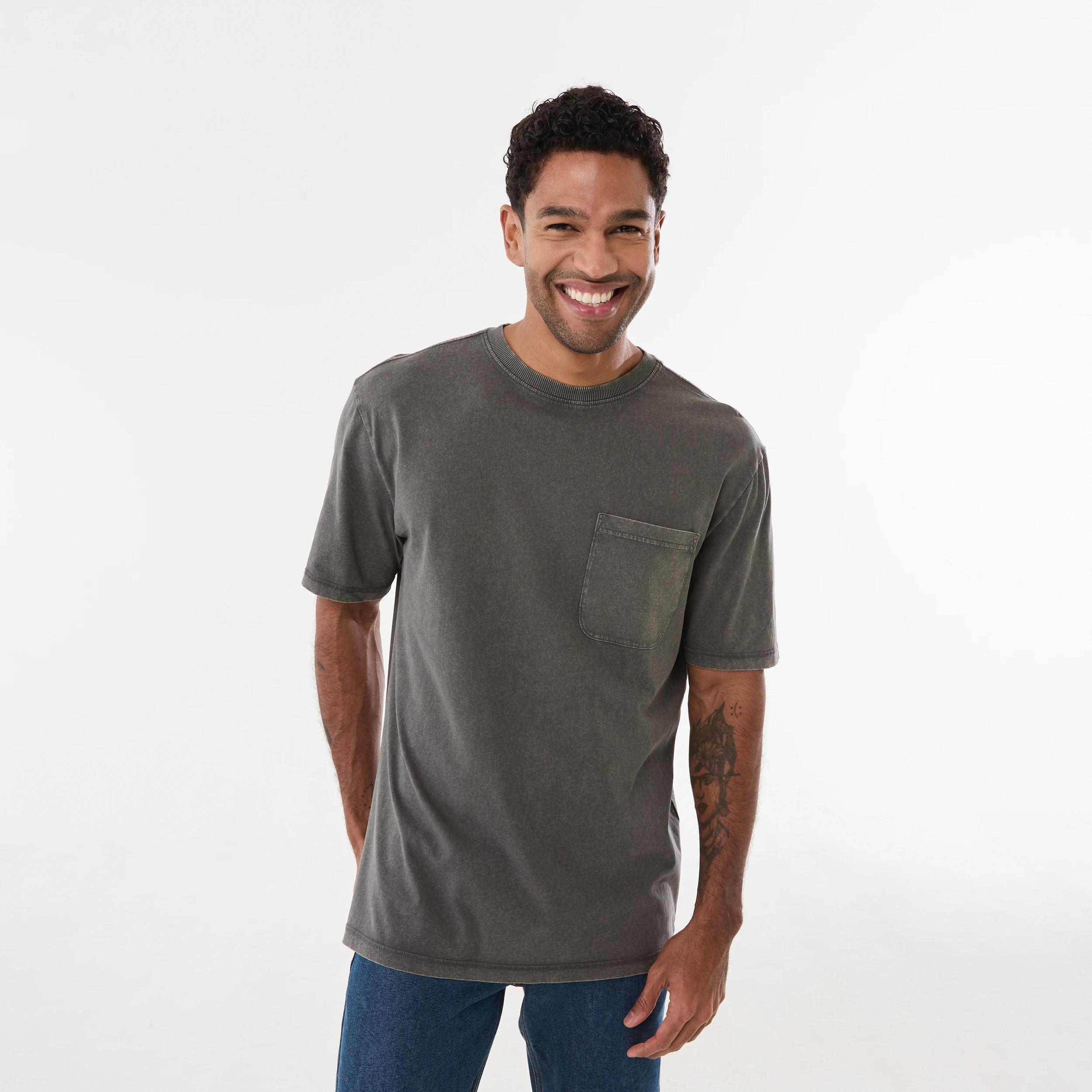 1 Garment Dyed T-shirt VOLCANIC ROCK, 1 of 5