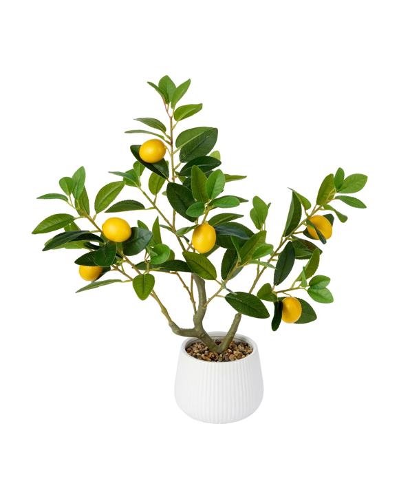 Artificial Lemon Tree in Pot