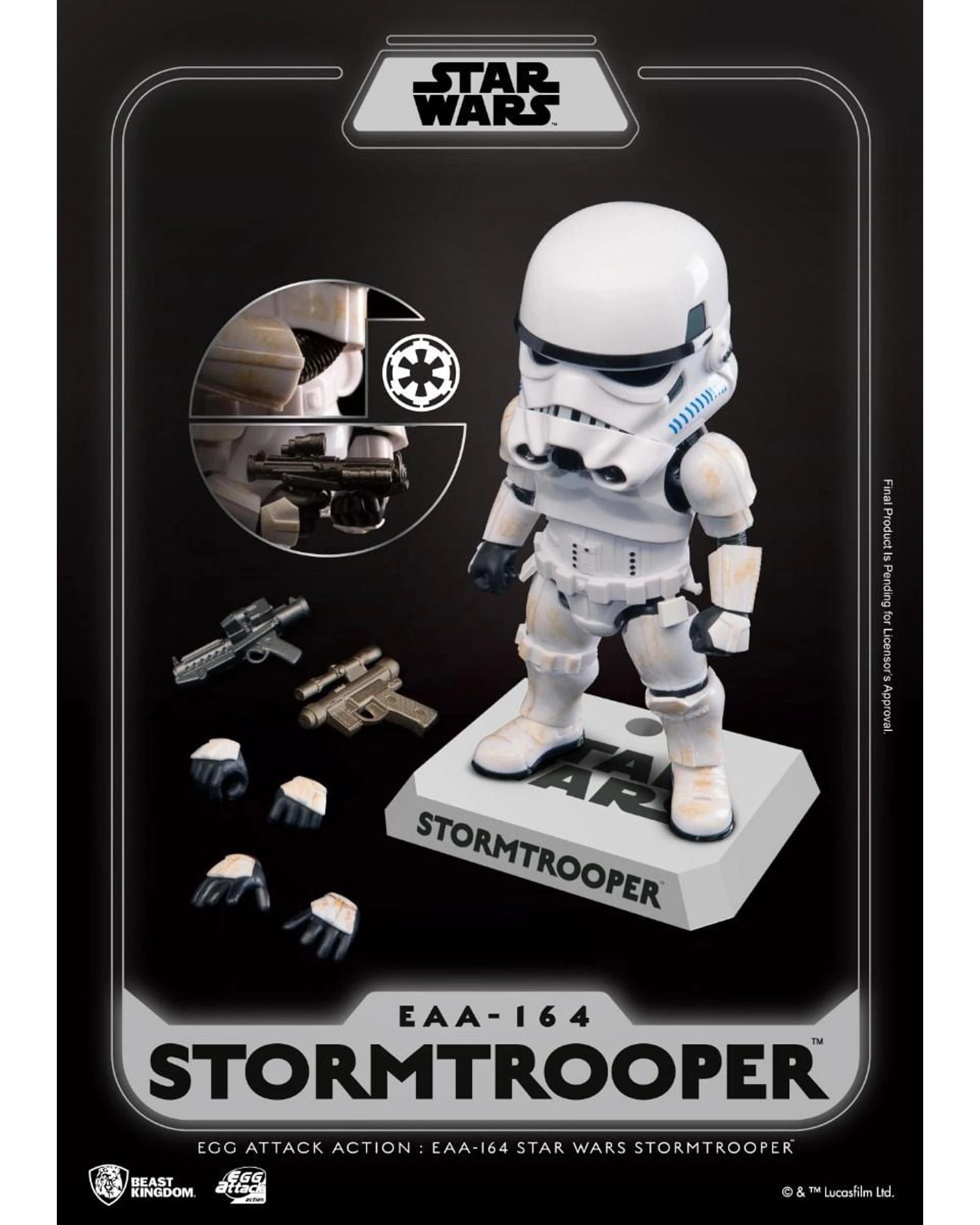 6 Beast Kingdom Egg Attack Action Star Wars Stormtrooper Figure, 6 of 6