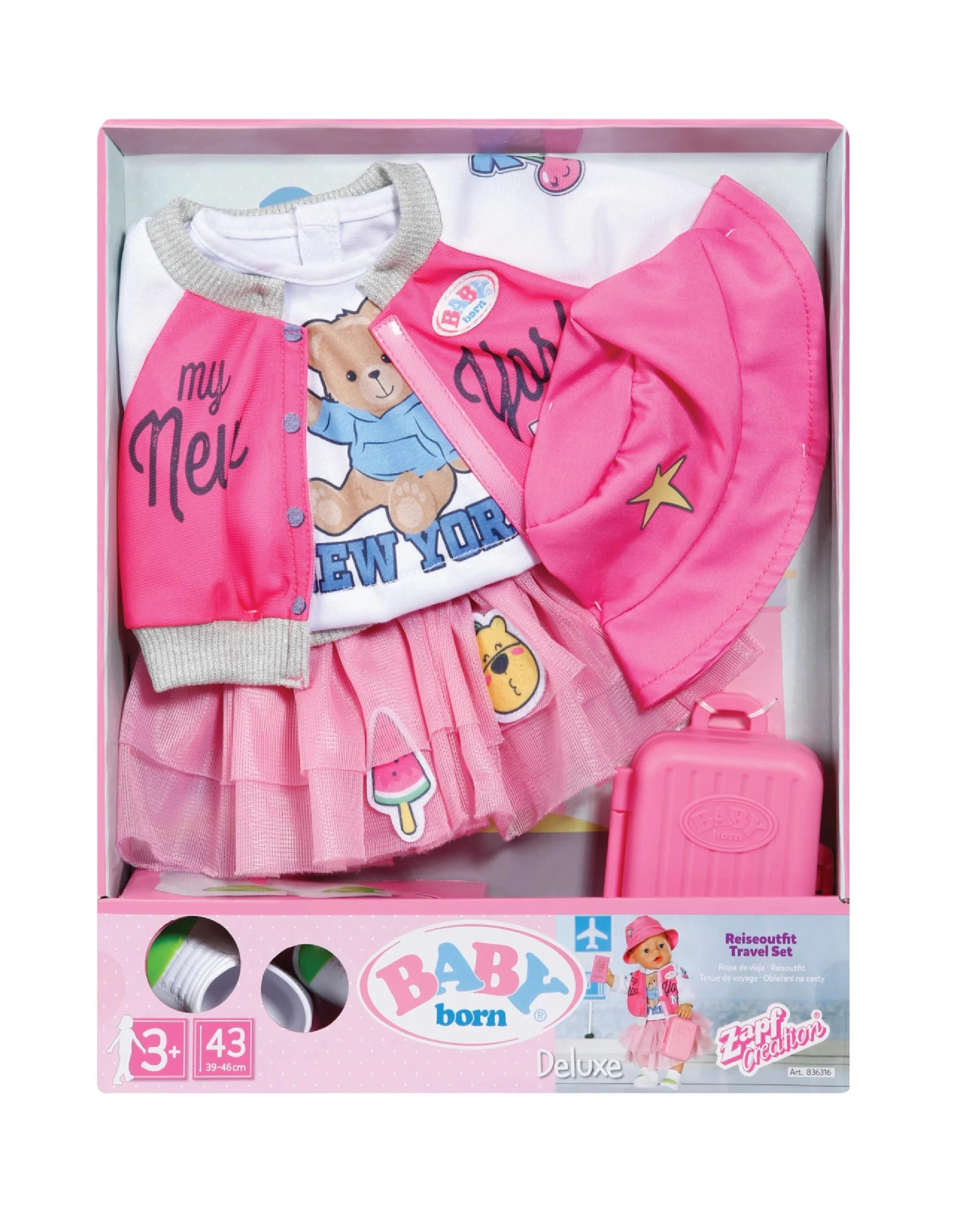 1 BABY born Travel Set 43cm - Multi, 1 of 5