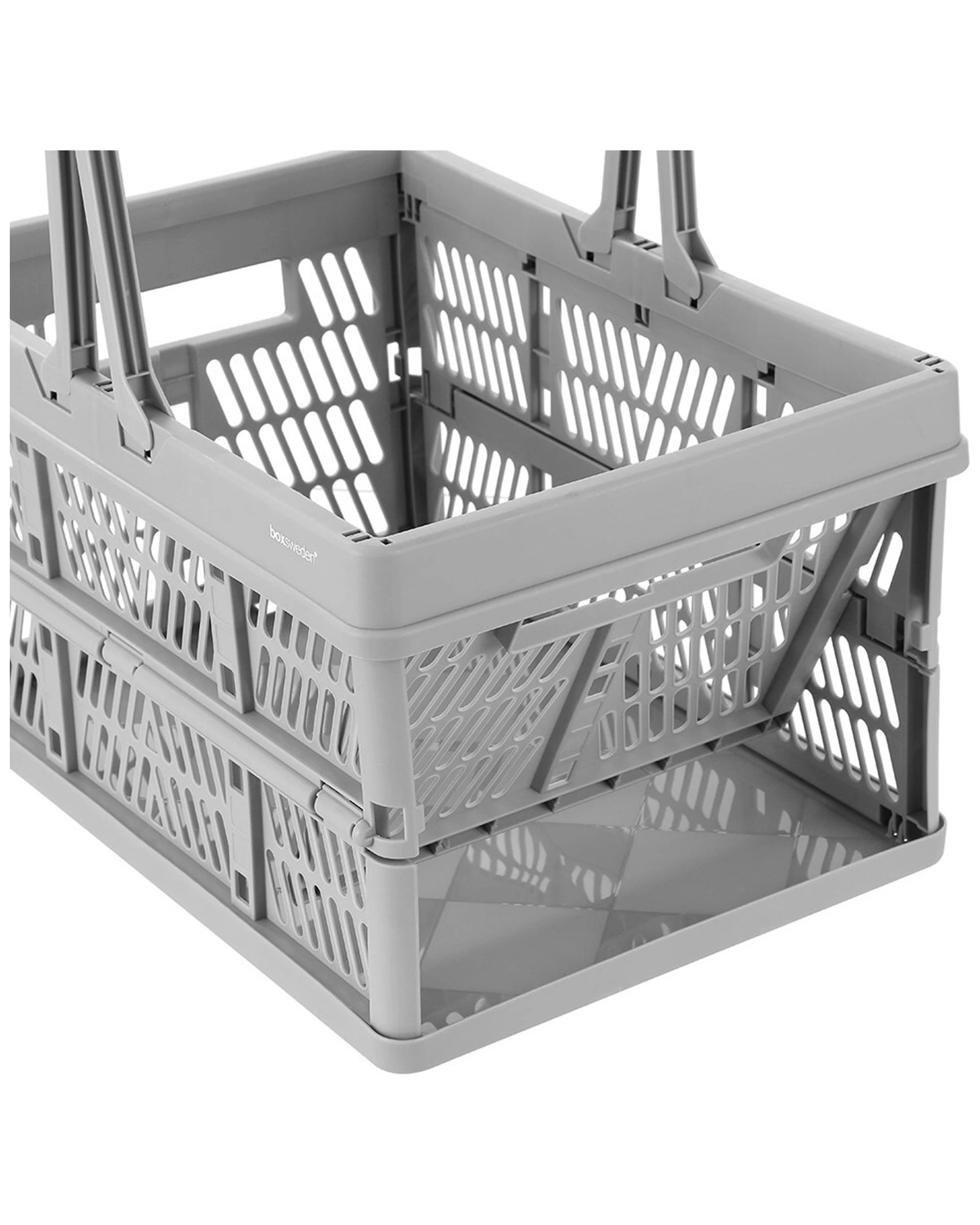 6 Boxsweden 44cm Folding Storage Carry Basket 26.5l Capacity - Bpa Material For Home Organisation - Assorted, 6 of 6
