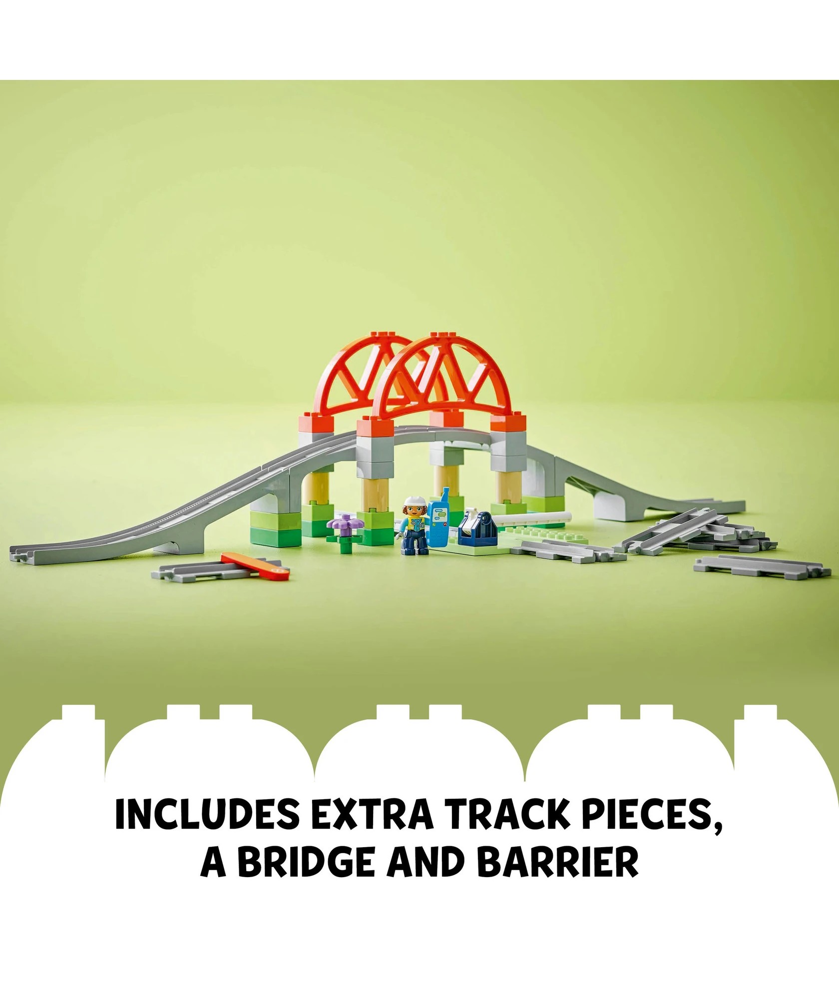 4 Lego® Duplo Town Train Bridge And Tracks Expansion Set 10426
 - Multi, 4 of 10