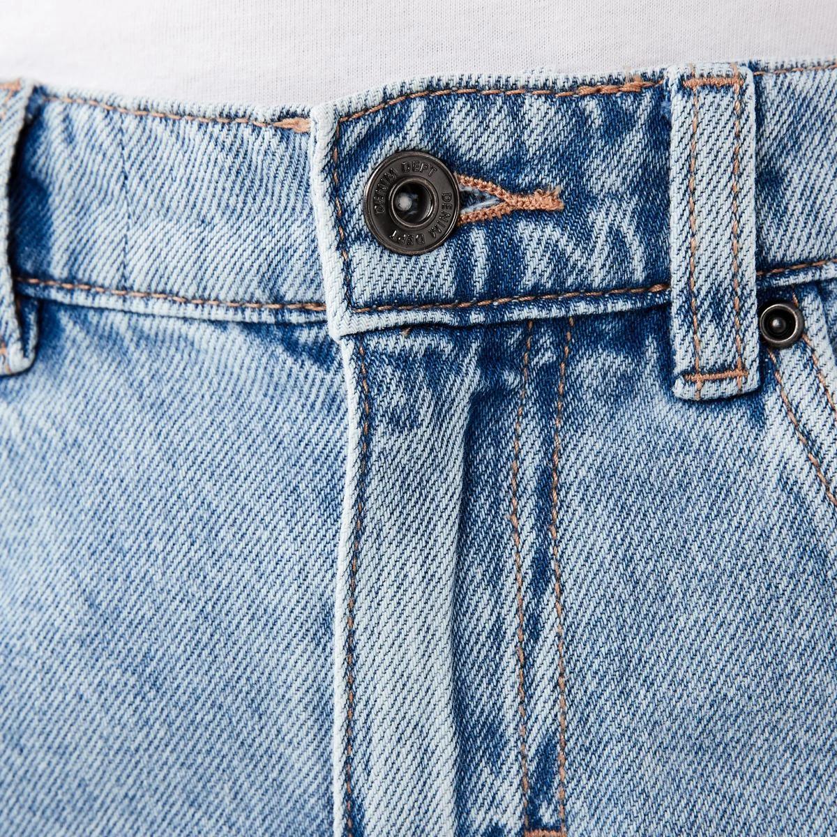 3 Longline Denim Shorts LIGHT WASH DENIM, 3 of 6