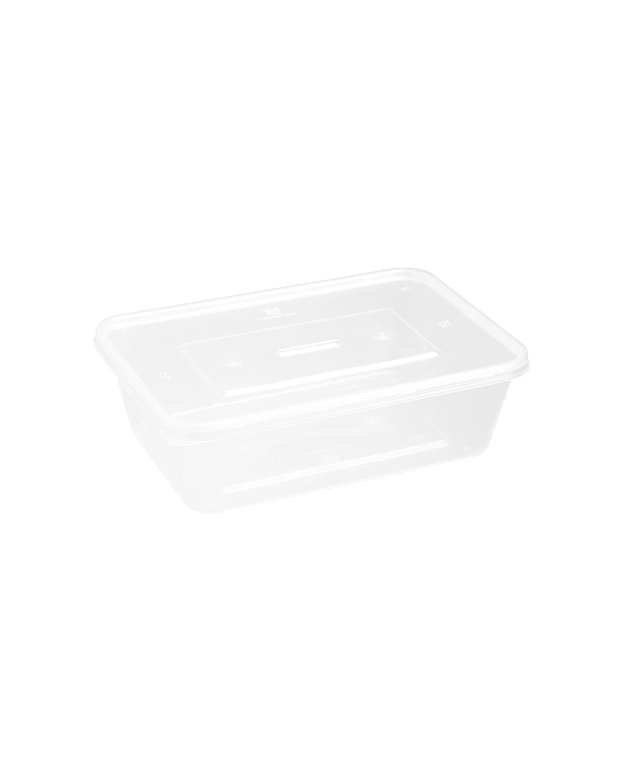 6 Lemon & Lime 3x 25PK Reusable 750ml Rectangle Food Container with Lid Set - Clear, 6 of 7