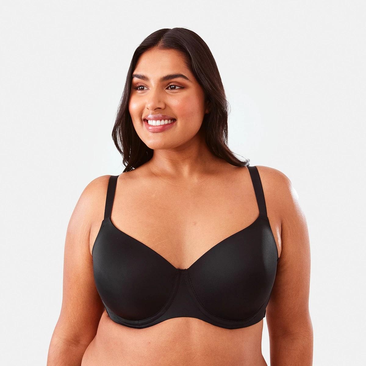 1 Full Figure T-shirt Bra BLACK, 1 of 7