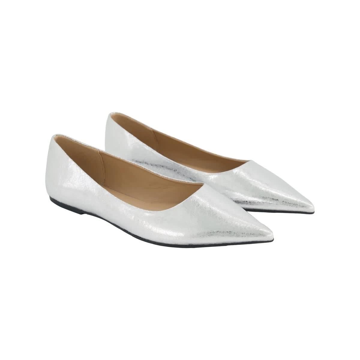 2 Pointed Toe Flats Silver, 2 of 5