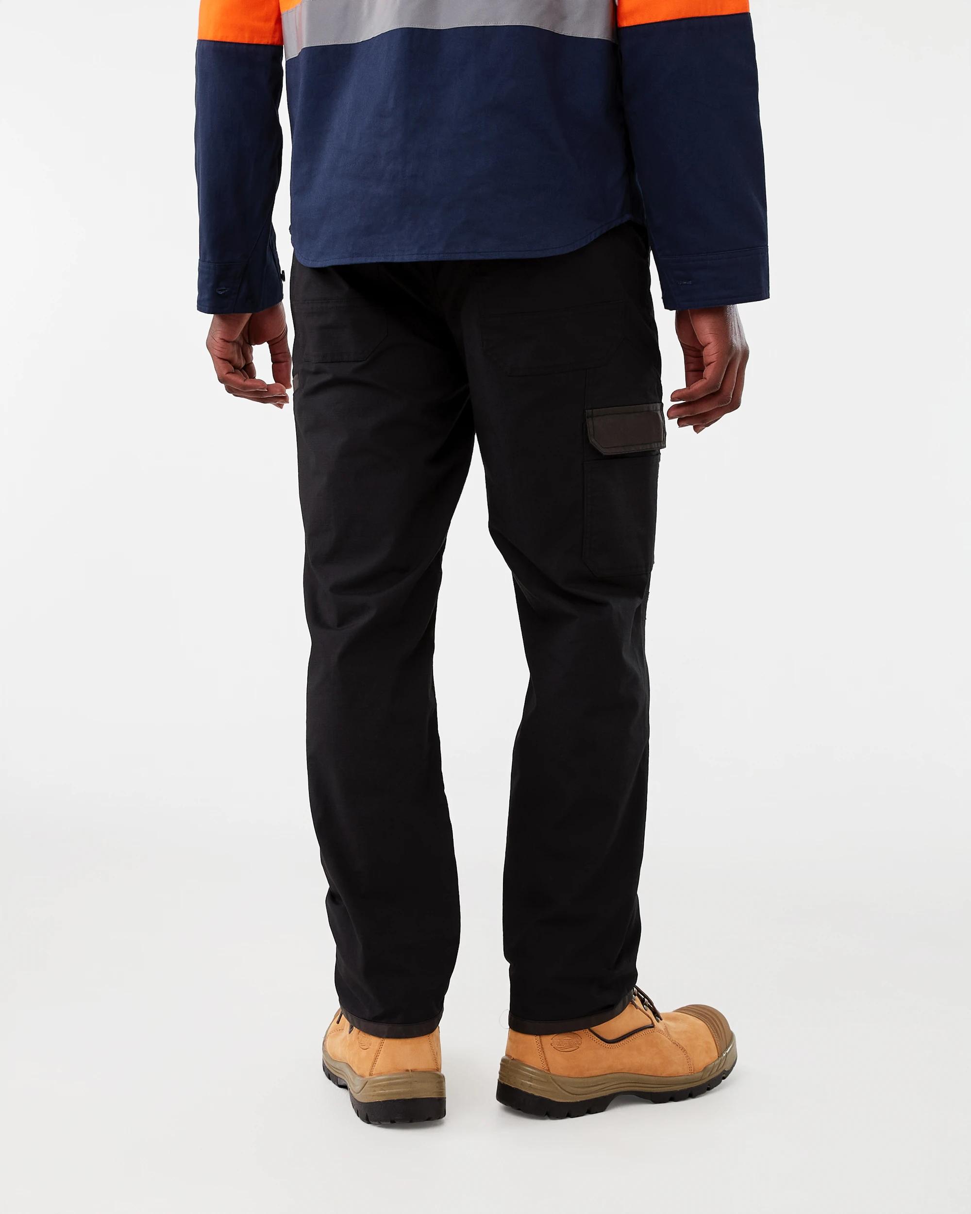 3 Workwear Ripstop Stretch Pants Black, 3 of 9