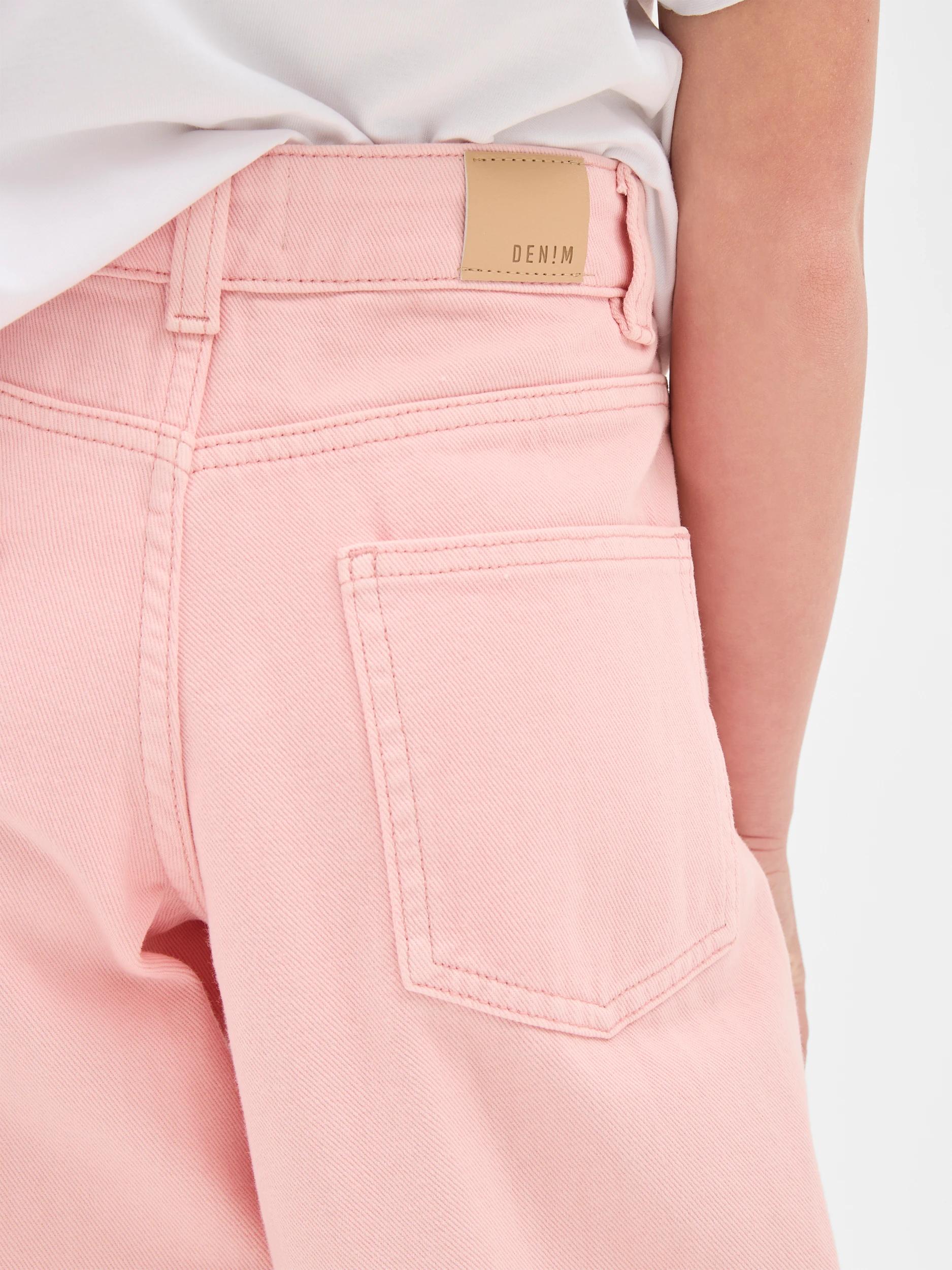 3 Target Wide Leg Denim Jeans PINK, 3 of 5