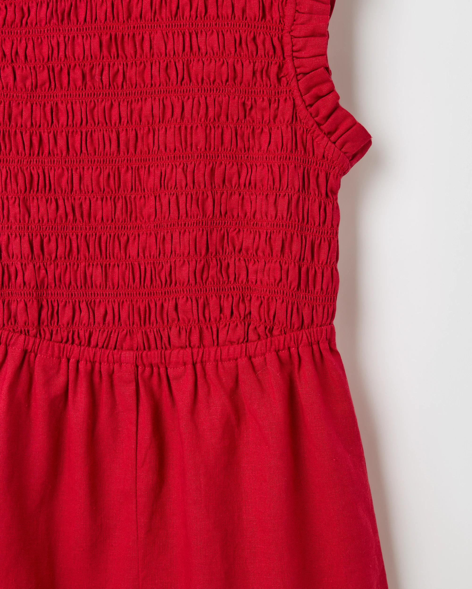 7 Target Kids Linen Blend Sleeveless Playsuit RED, 7 of 7