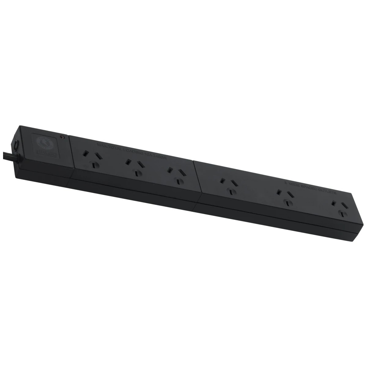 2 6 Outlet Surge Protected Powerboard - Wide Spaces, 2 of 2