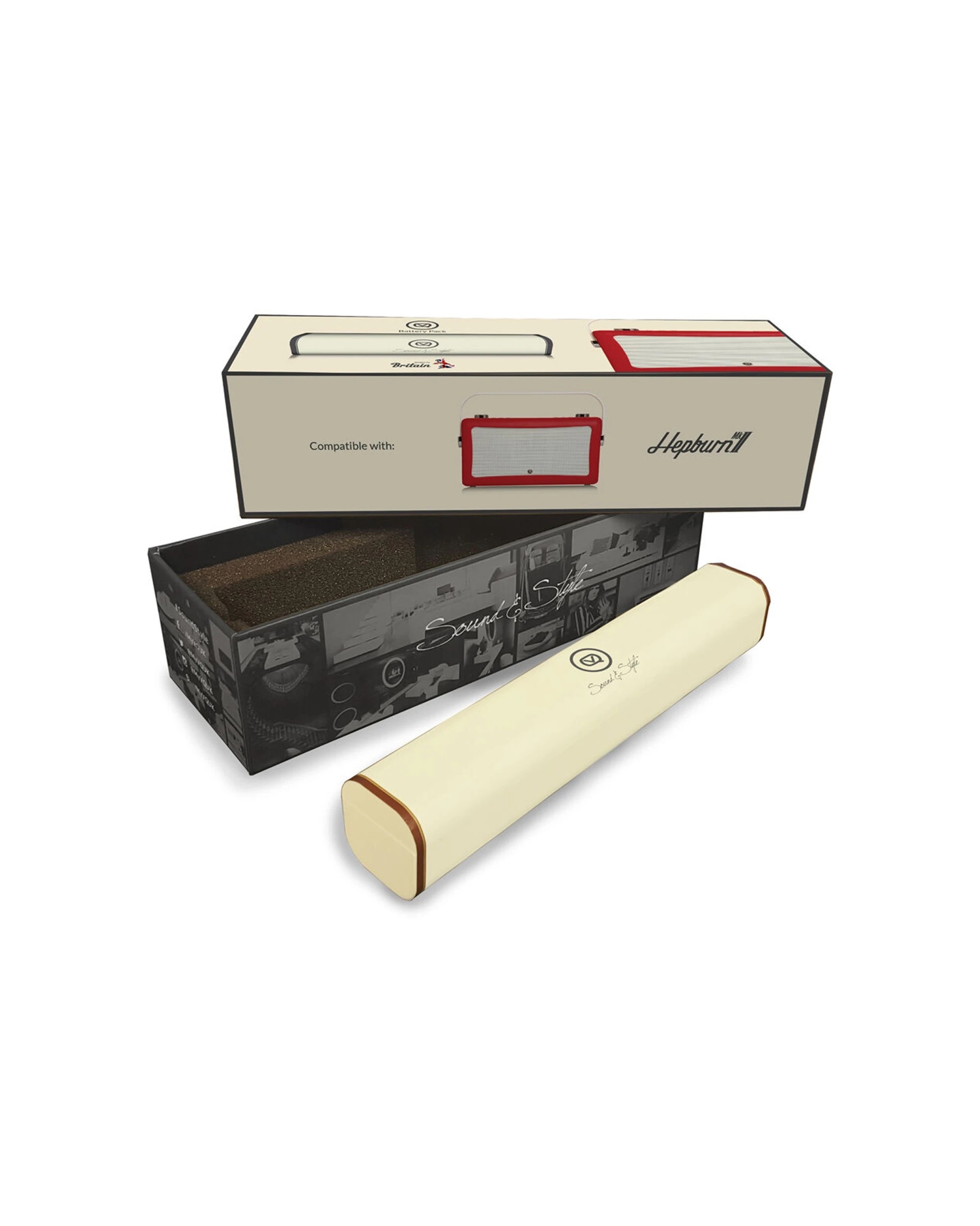 1 Vq Hepburn Mk Ii Radio Rechargeable Portable Battery Pack 2.5x7.5cm - Beige, 1 of 1