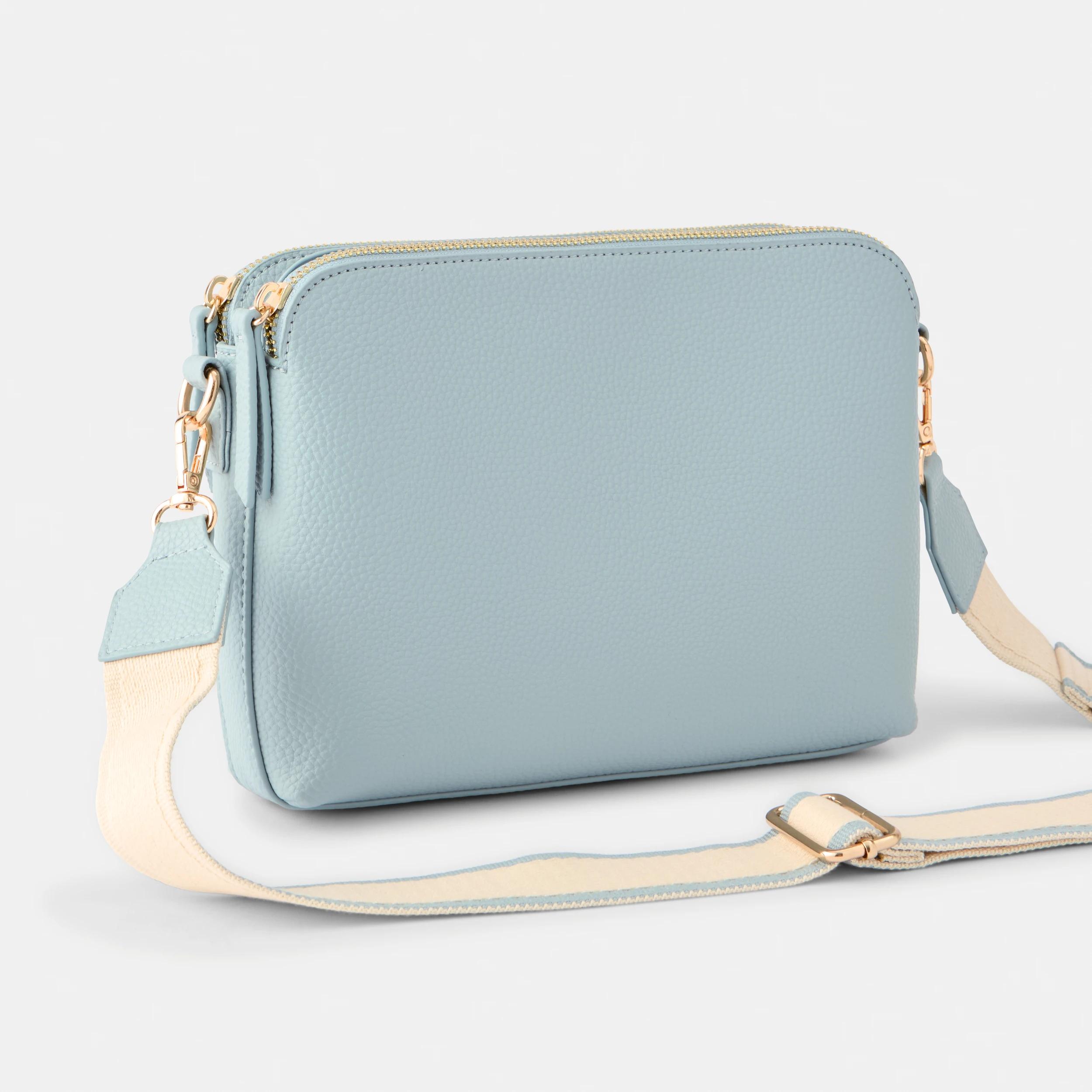 3 Double Pocket Crossbody Bag Wint Blue, 3 of 4