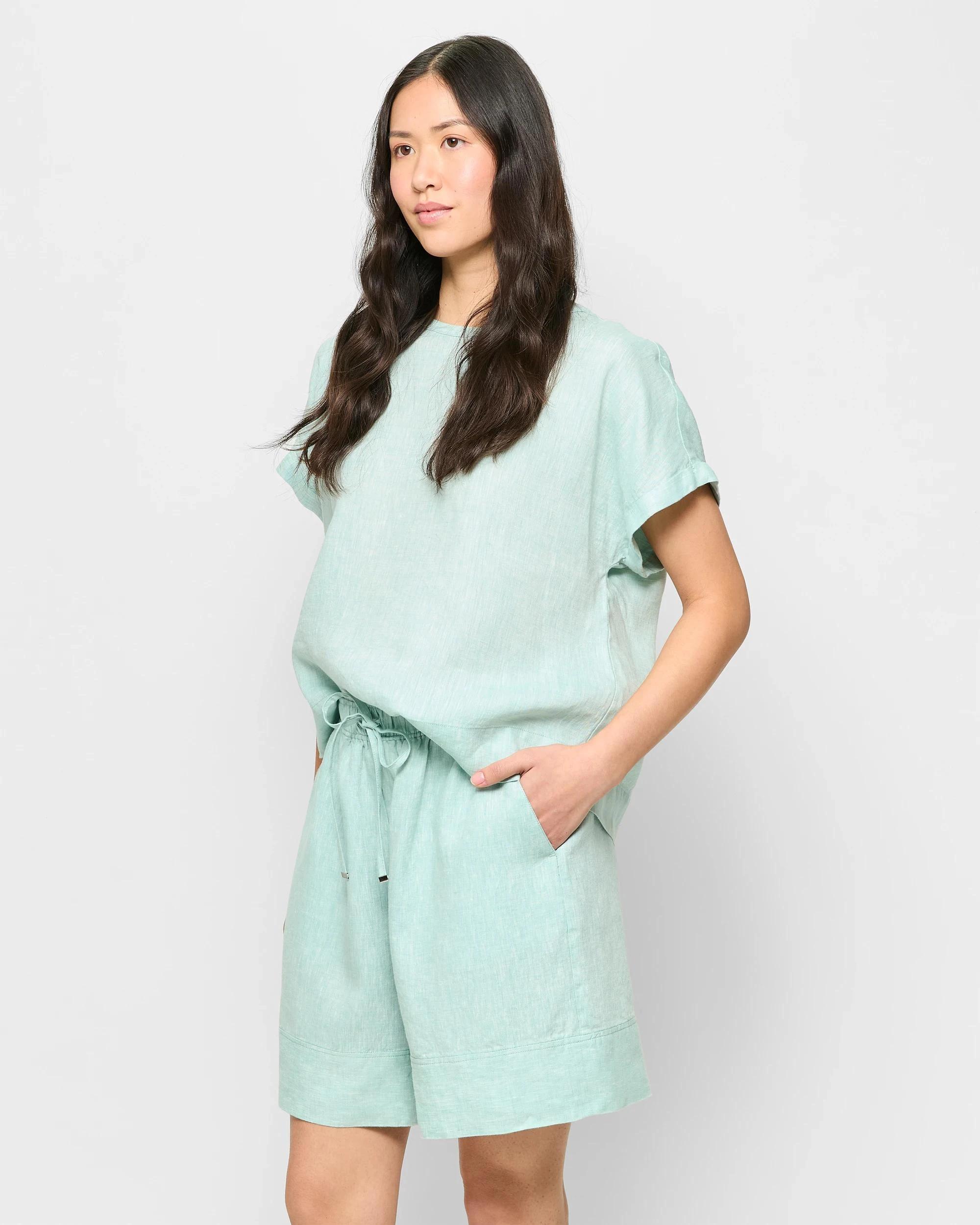 3 Target European Linen Long Shorts AQUIFER X-DYE, 3 of 5