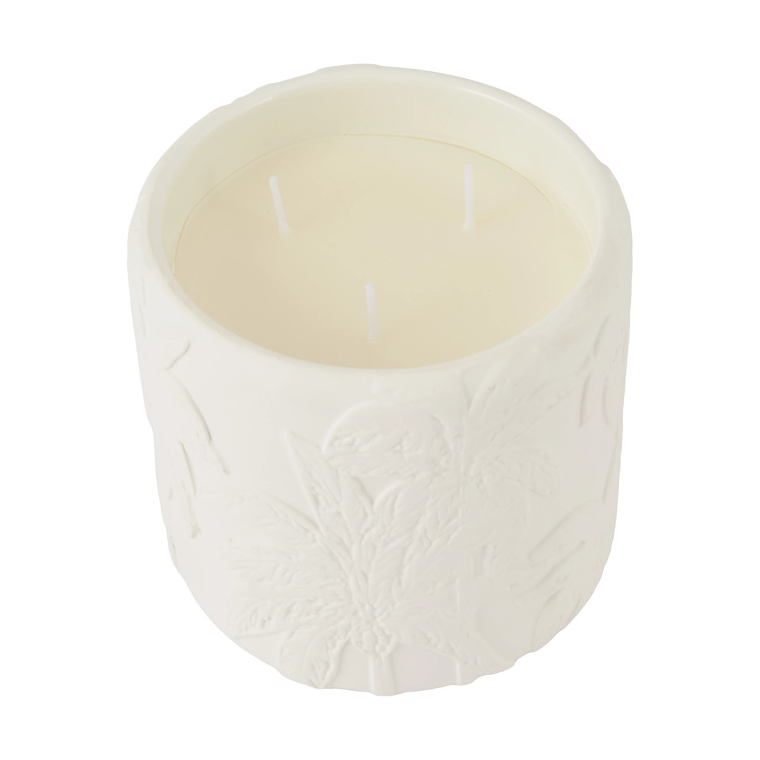 2 XL Palm Embossed Ceramic Candle, 2 of 4