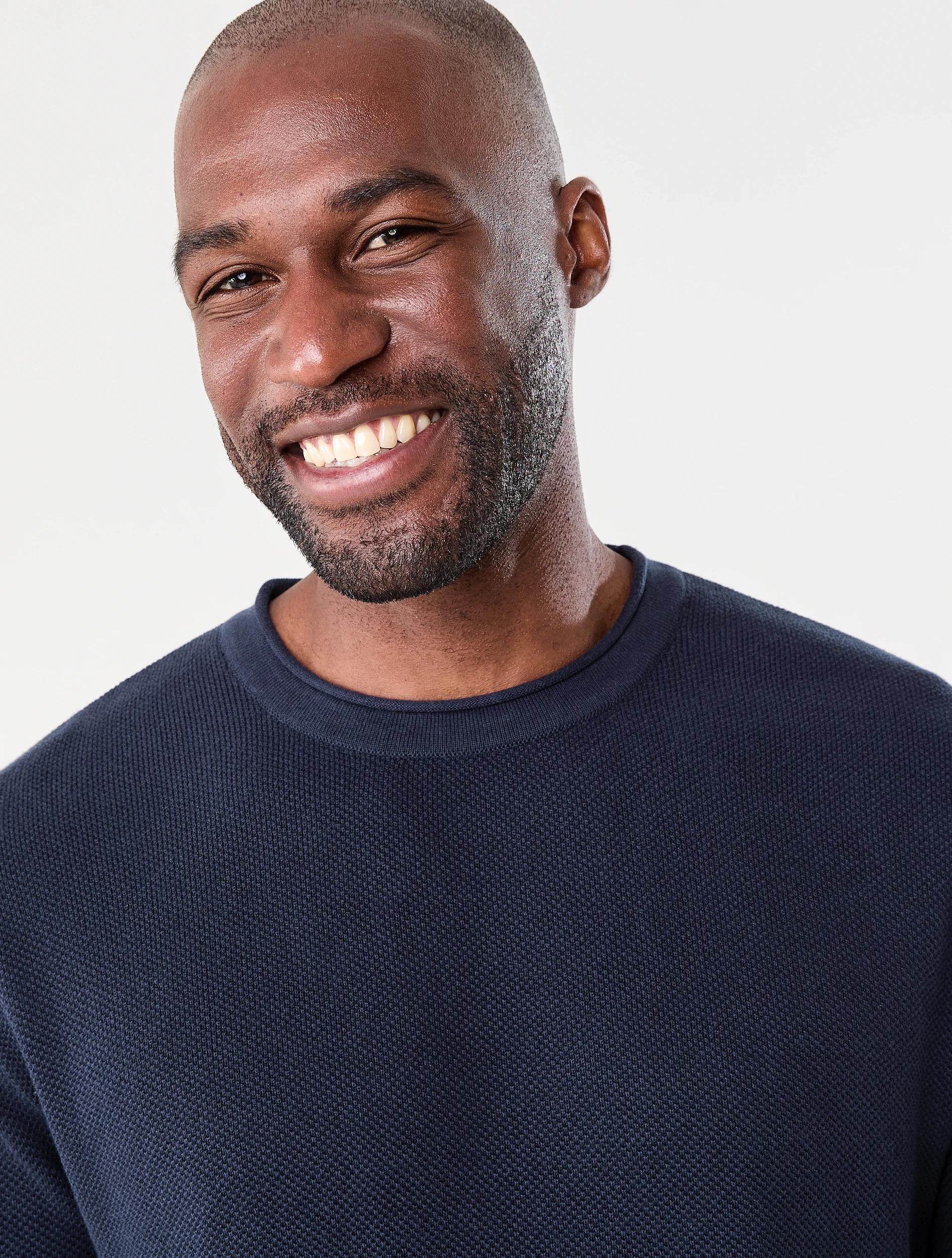 4 Lightweight Textured Knit Jumper Sky Cptn, 4 of 7