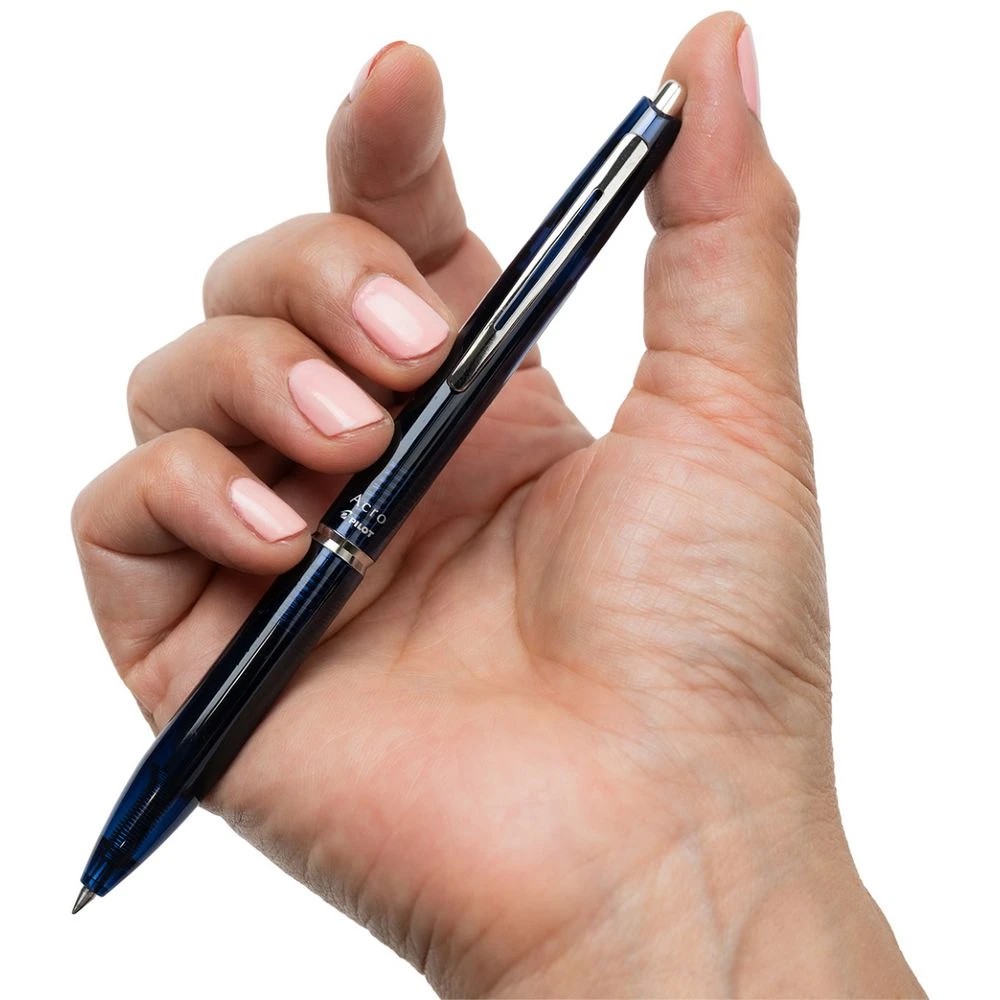 4 PILOT Acro 300 0.5mm Hybrid Ballpoint Pen Blue Barrel, 4 of 6