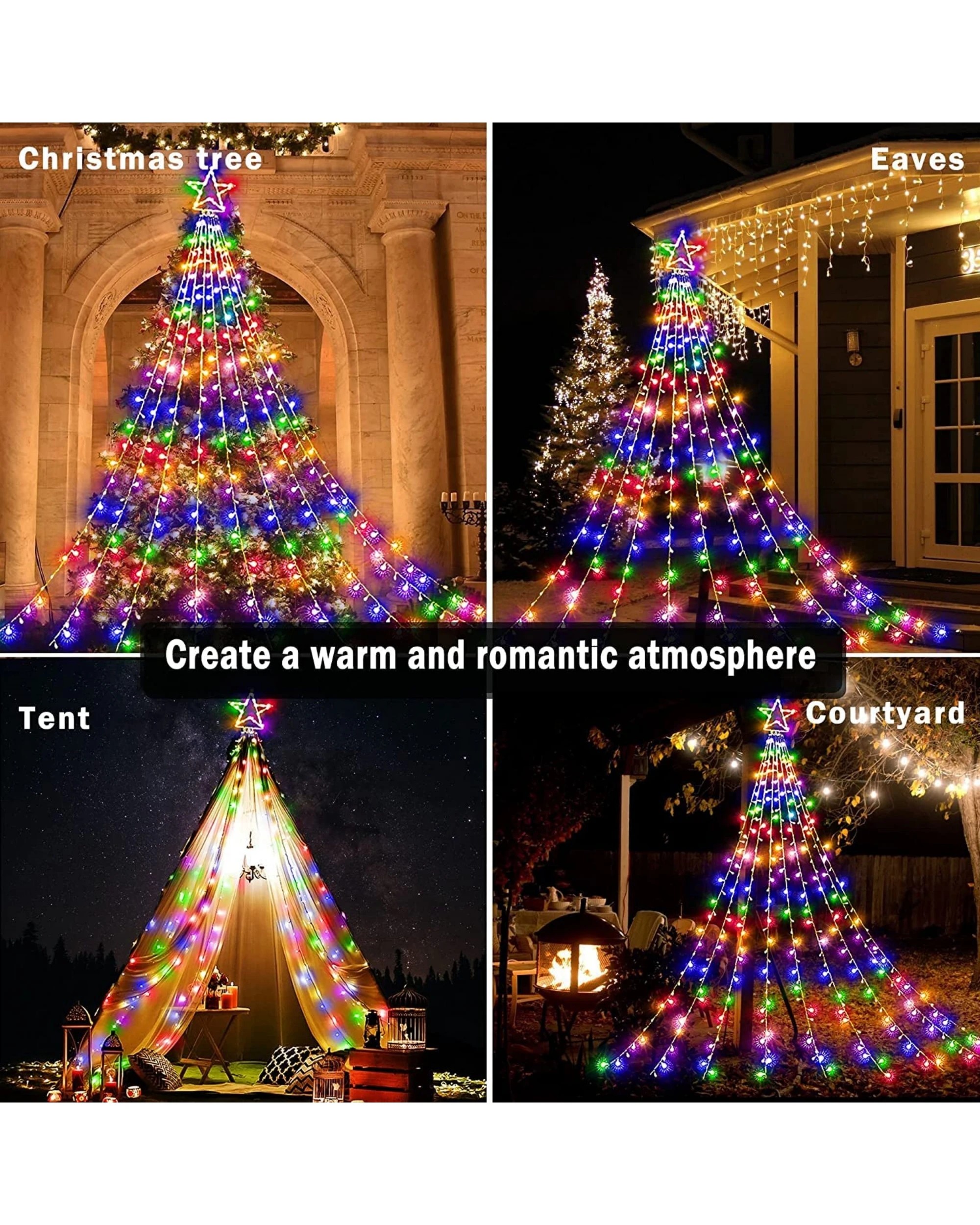 3 Advwin 3.5M × 9 Lines 350 RGB LED String Fairy Lights, 3 of 3