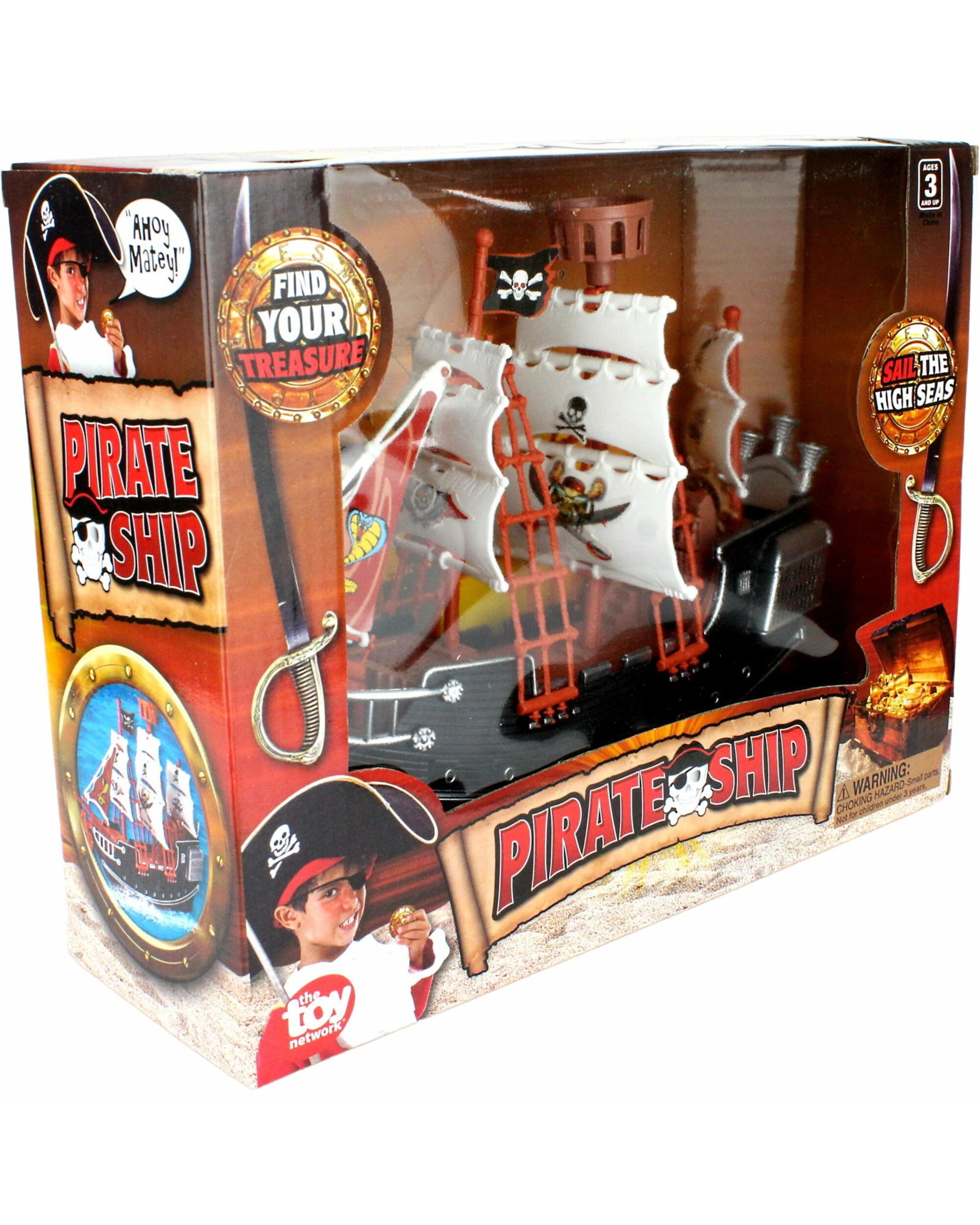 2 RI Novelty Detailed Toy Pirate Ship - Multi, 2 of 2
