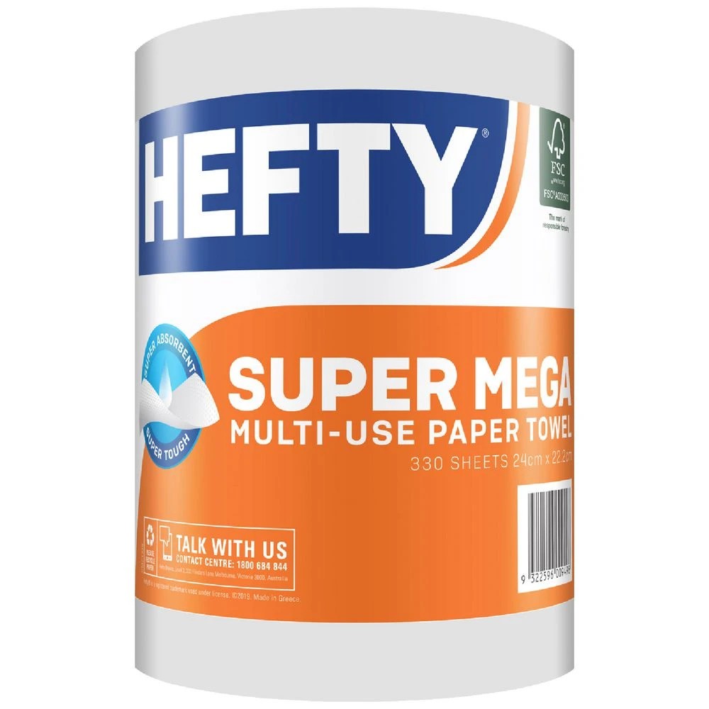 1 Hefty Mega Paper Towels 330 Sheets, 1 of 1
