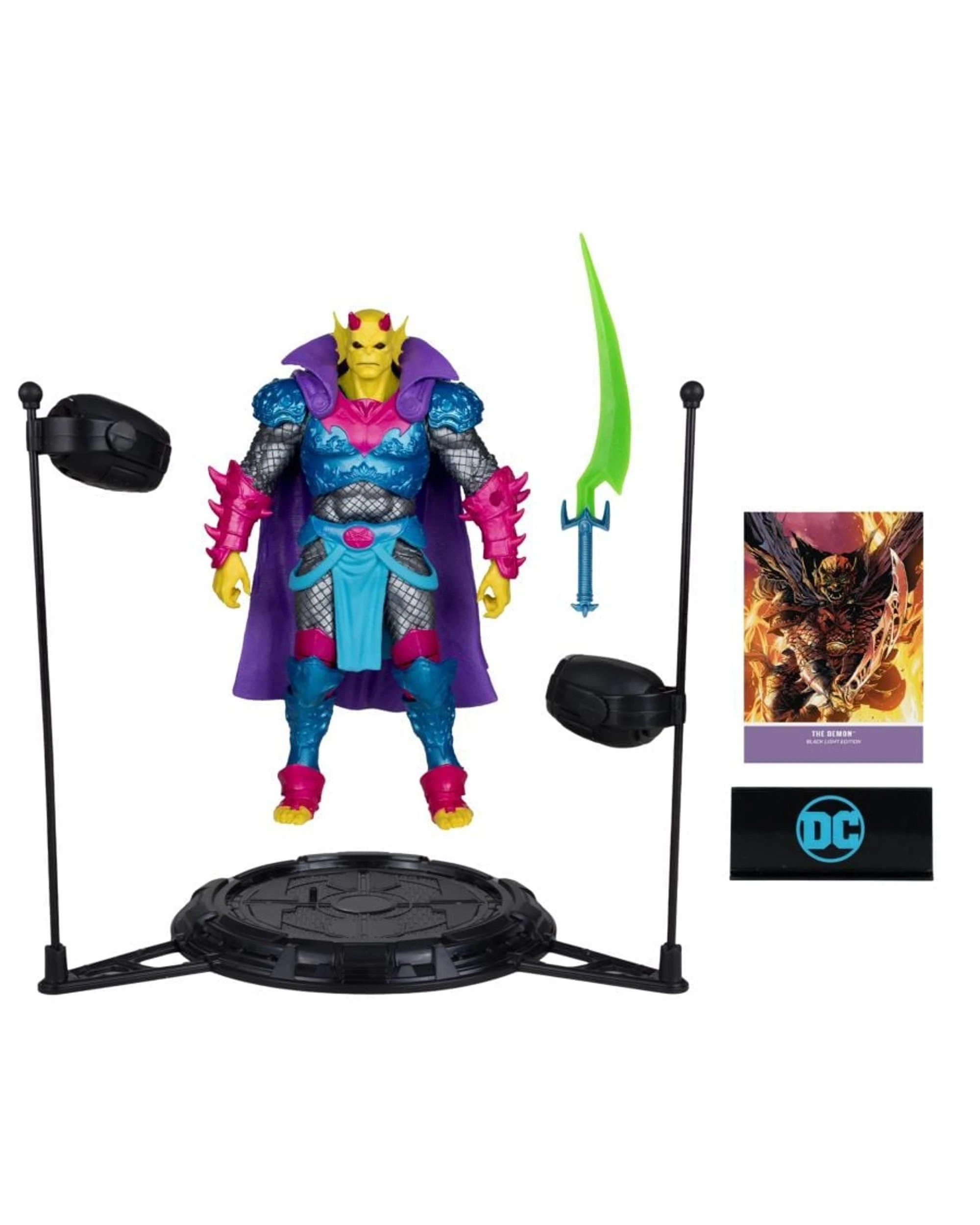 5 DC Multiverse Demon Knights The Demon Black Light Edition Gold Label 7 inch Action Figure, 5 of 9