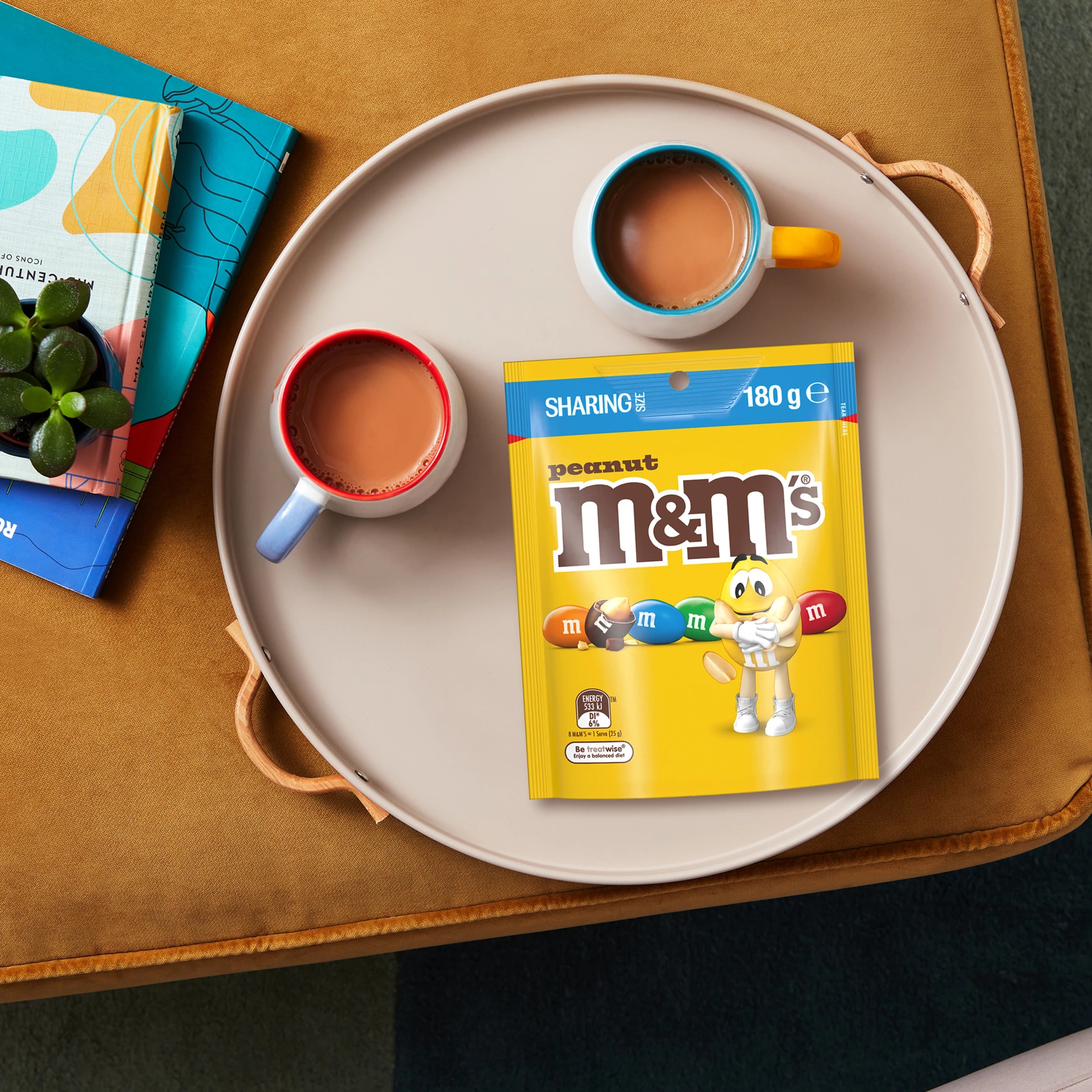 3 M&M's Peanut Milk Chocolate Snack and Share Bag 180g, 3 of 7