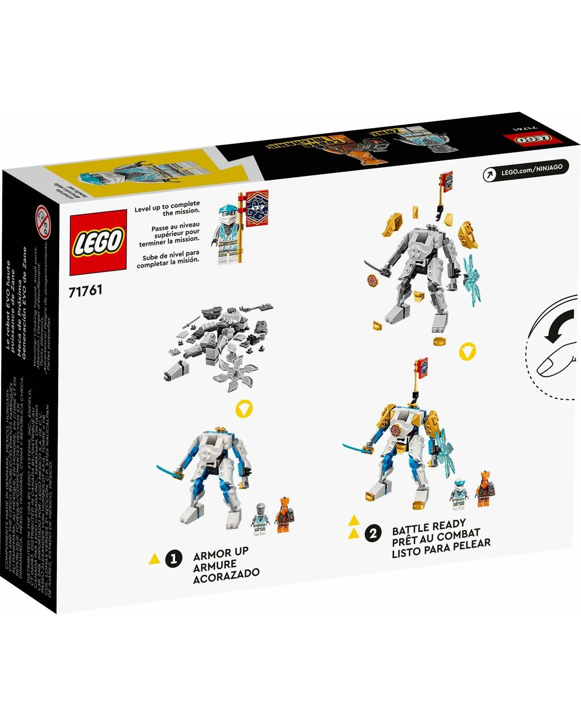 4 LEGO 71761 Zane's Power Up Mech EVO - Ninja Battle Toy, 4 of 5