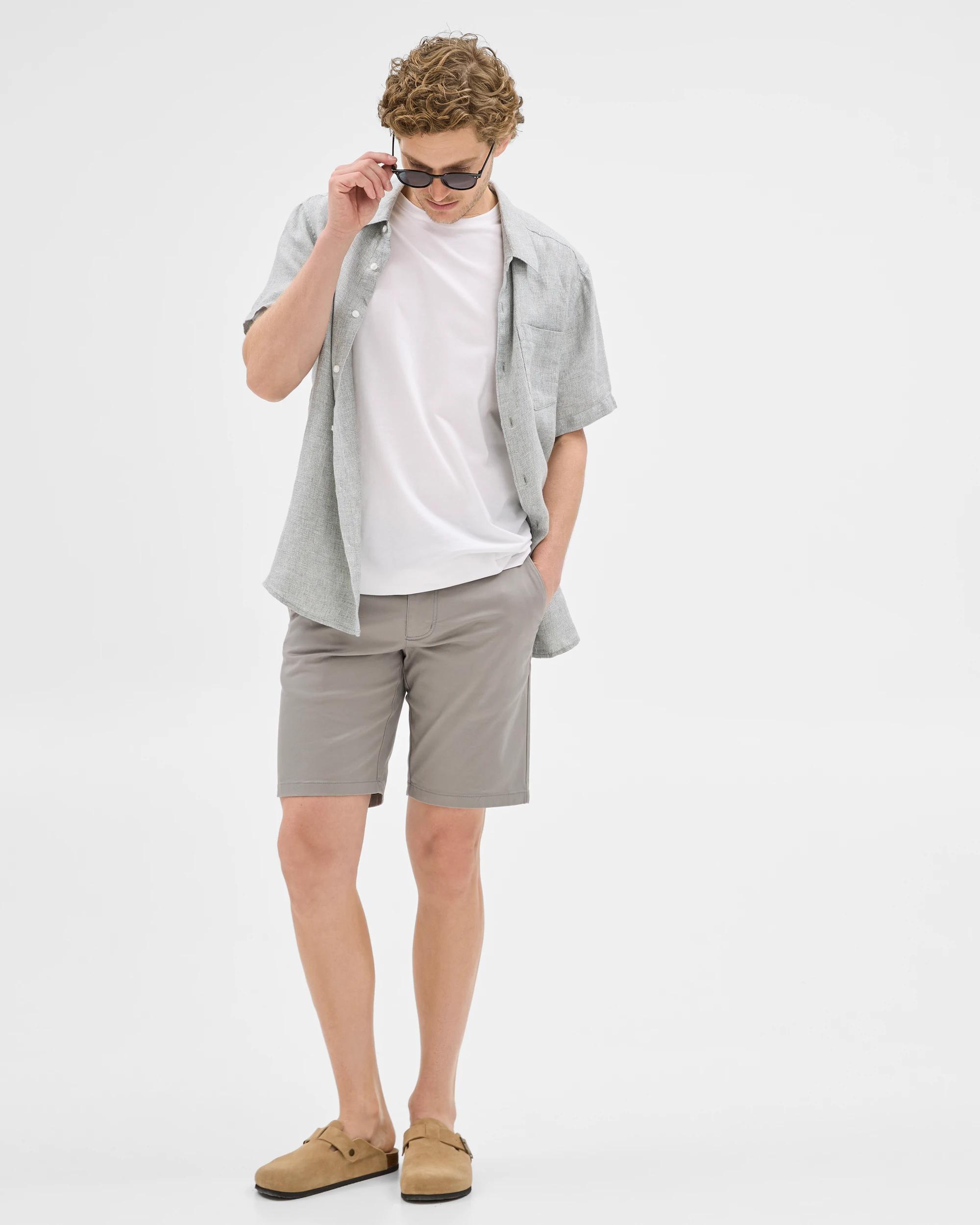 1 Target Australian Cotton Regular Stretch Chino Shorts STORM GREY, 1 of 7