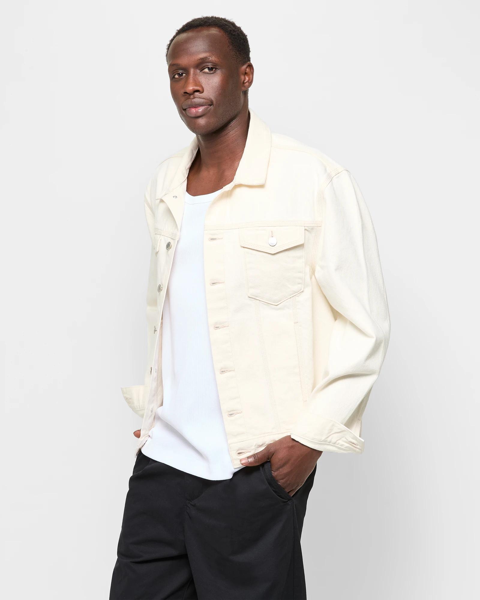 3 Long Sleeve Denim Jacket - Commons ECRU, 3 of 5