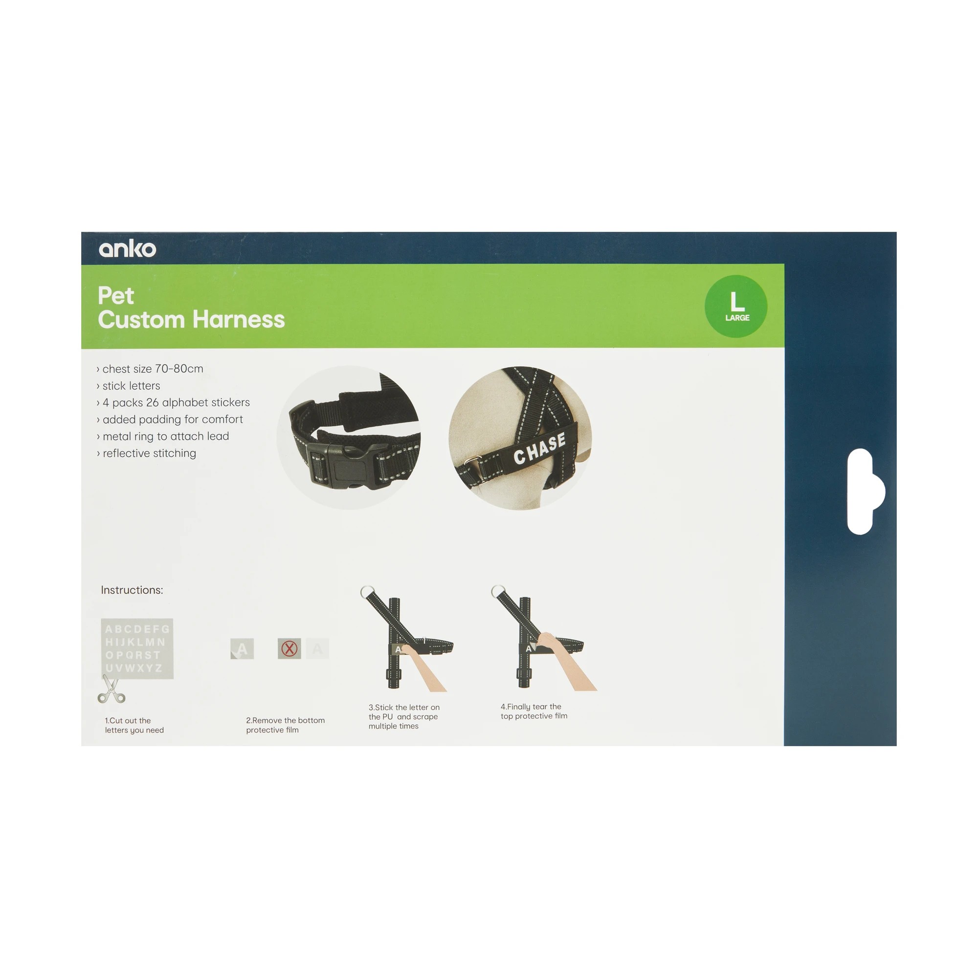 10 Pet Customisable Harness - Large, 10 of 10