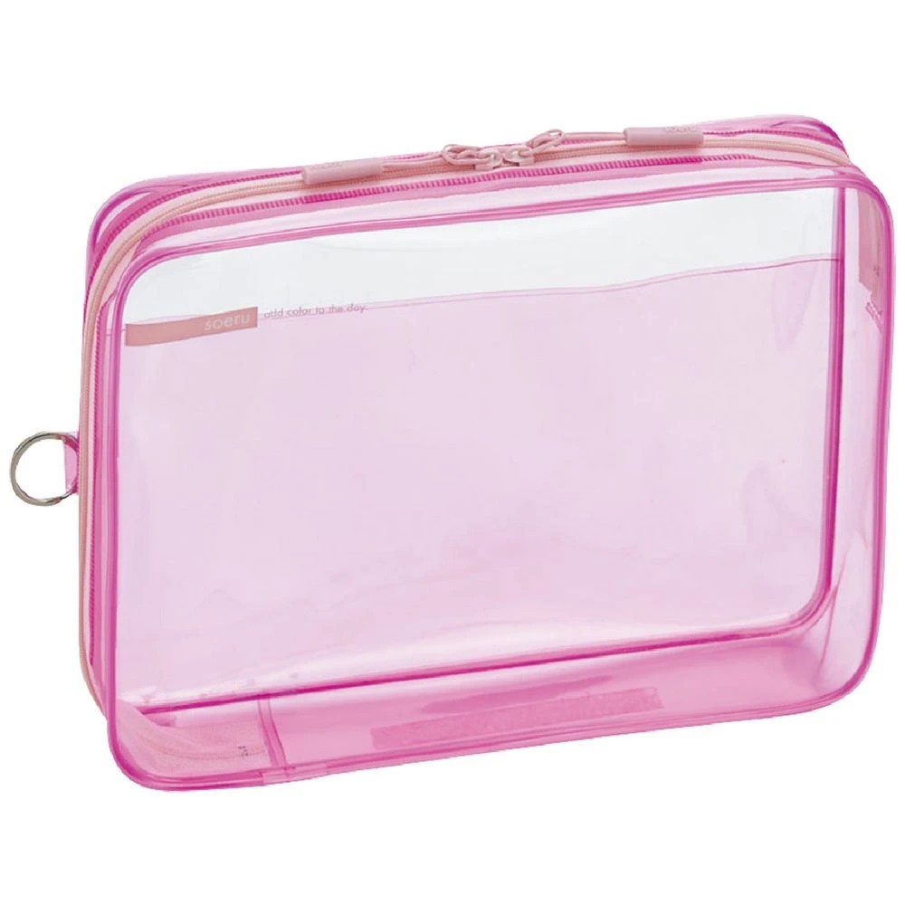 1 Soeru A5 Clear Box Pen Case Pink, 1 of 1