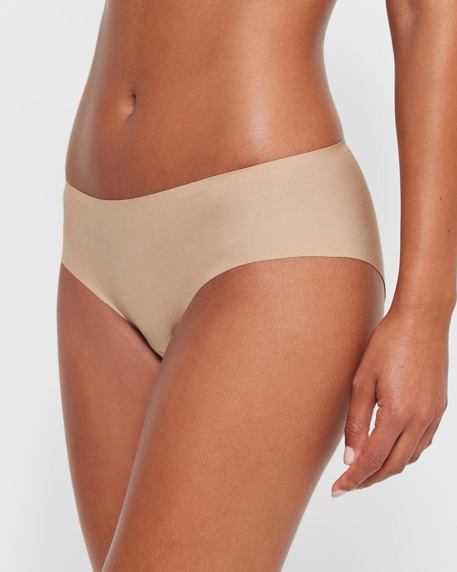 3 Target Womens Bonded No Show Hipster Briefs 2 Pack LATTE, 3 of 4