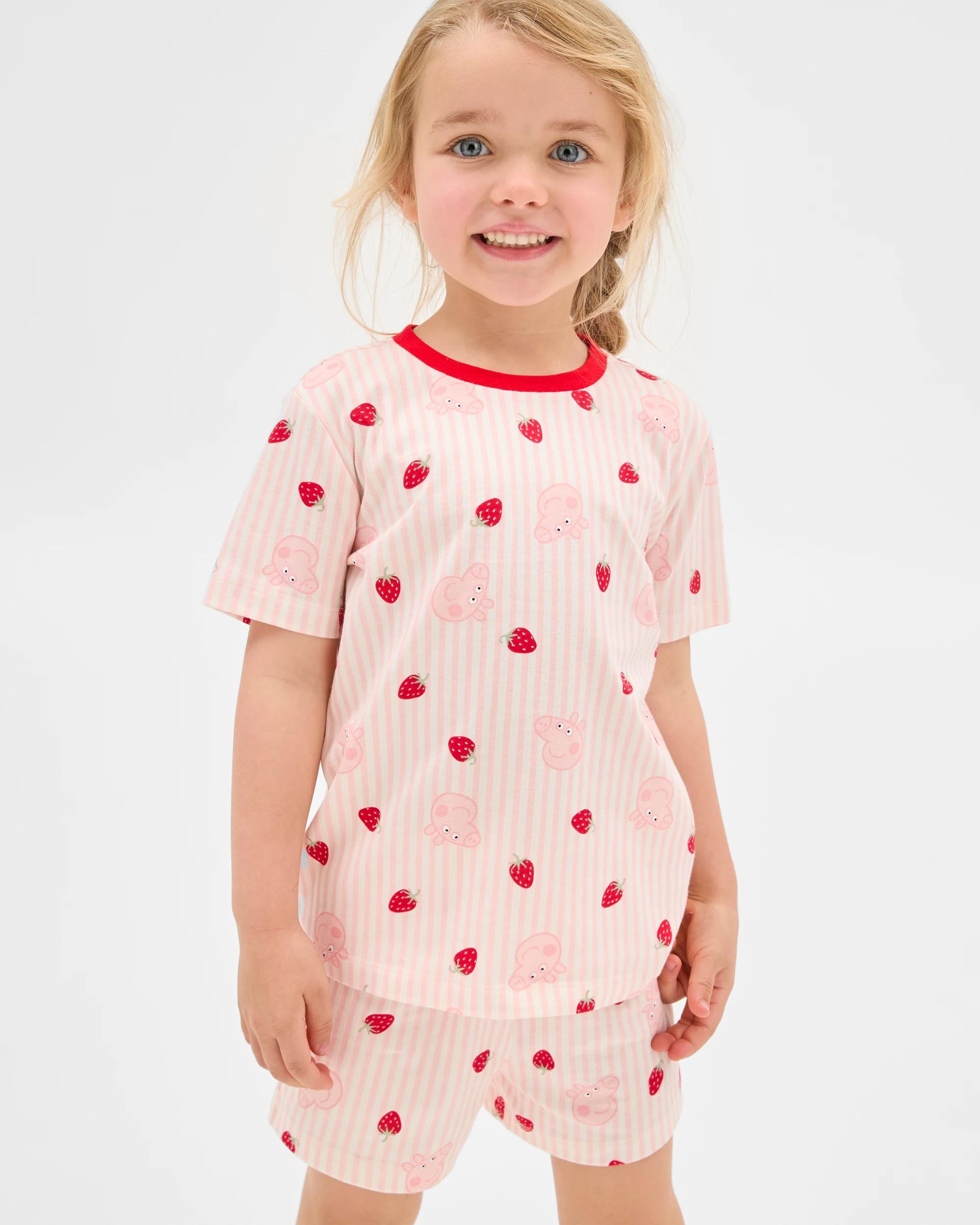 3 Peppa Pig Australian Cotton Younger Girls Short Pyjama Set 2 Pack MULTI, 3 of 4