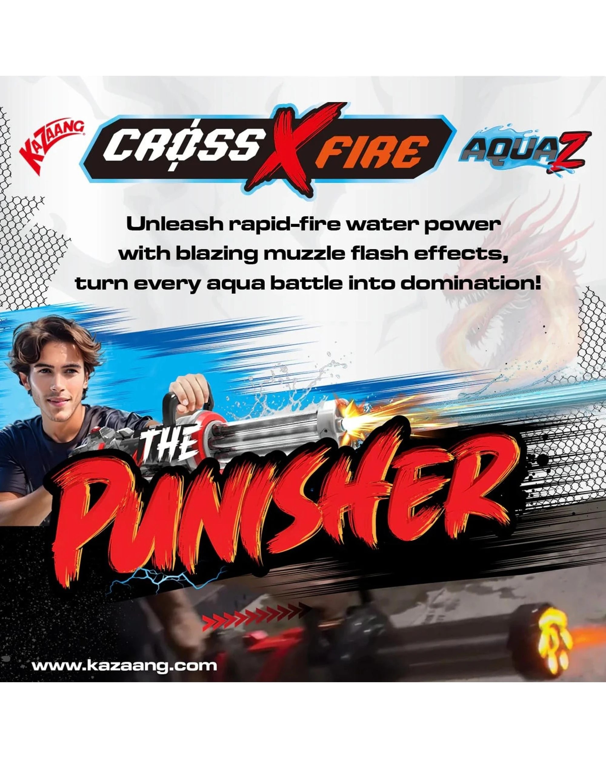 3 CrossXFire AquaZ Punisher Electric Water Gun, 3 of 5
